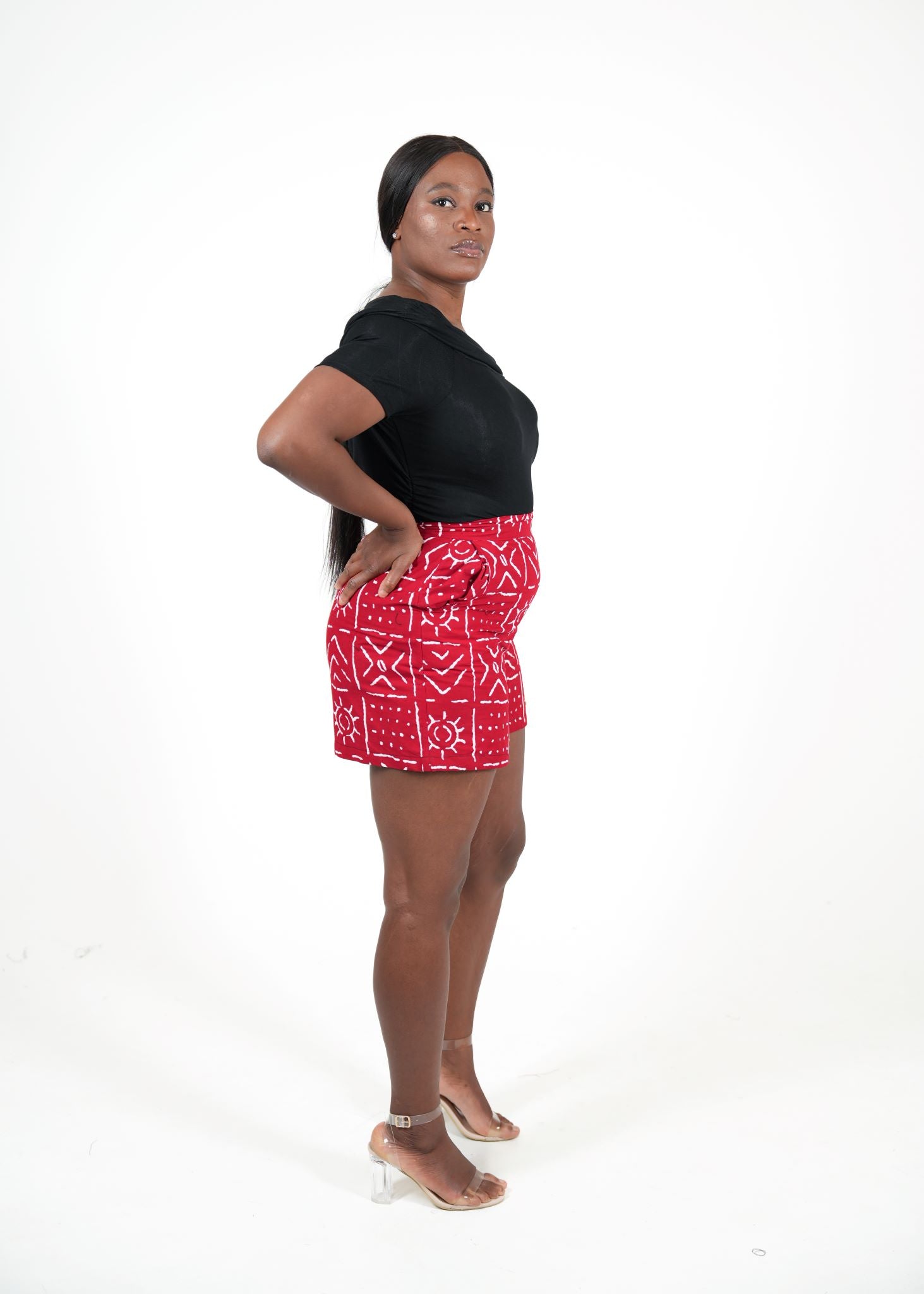 Reina Chic African Print Shorts