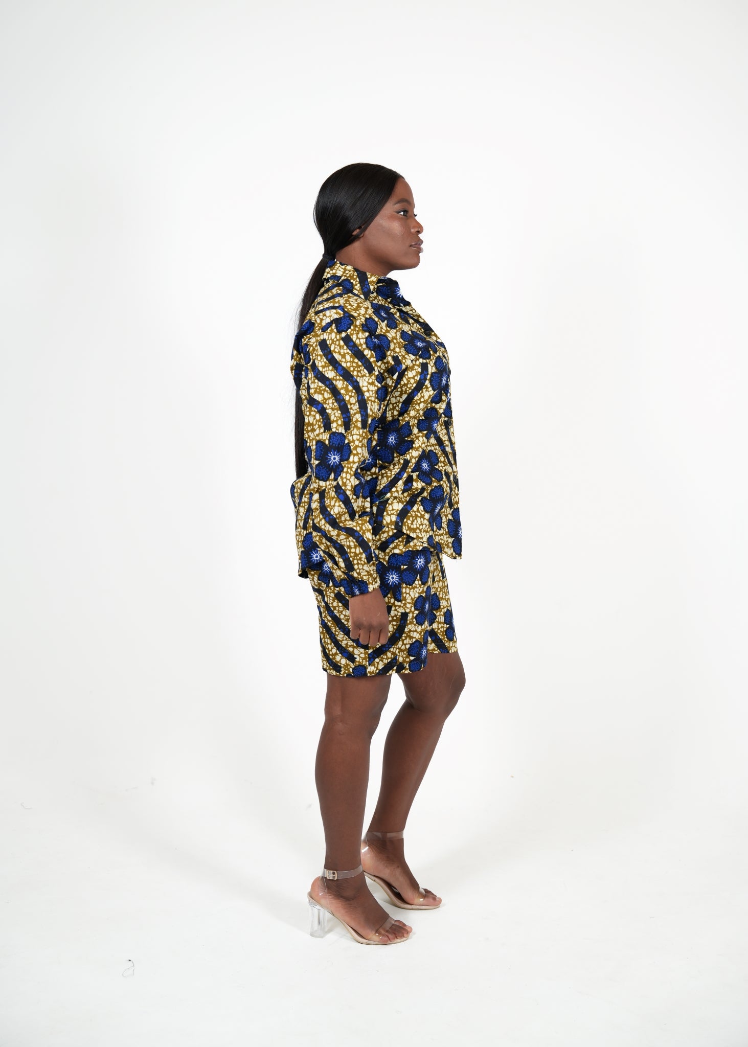 Magoo African Print Floral Short Set