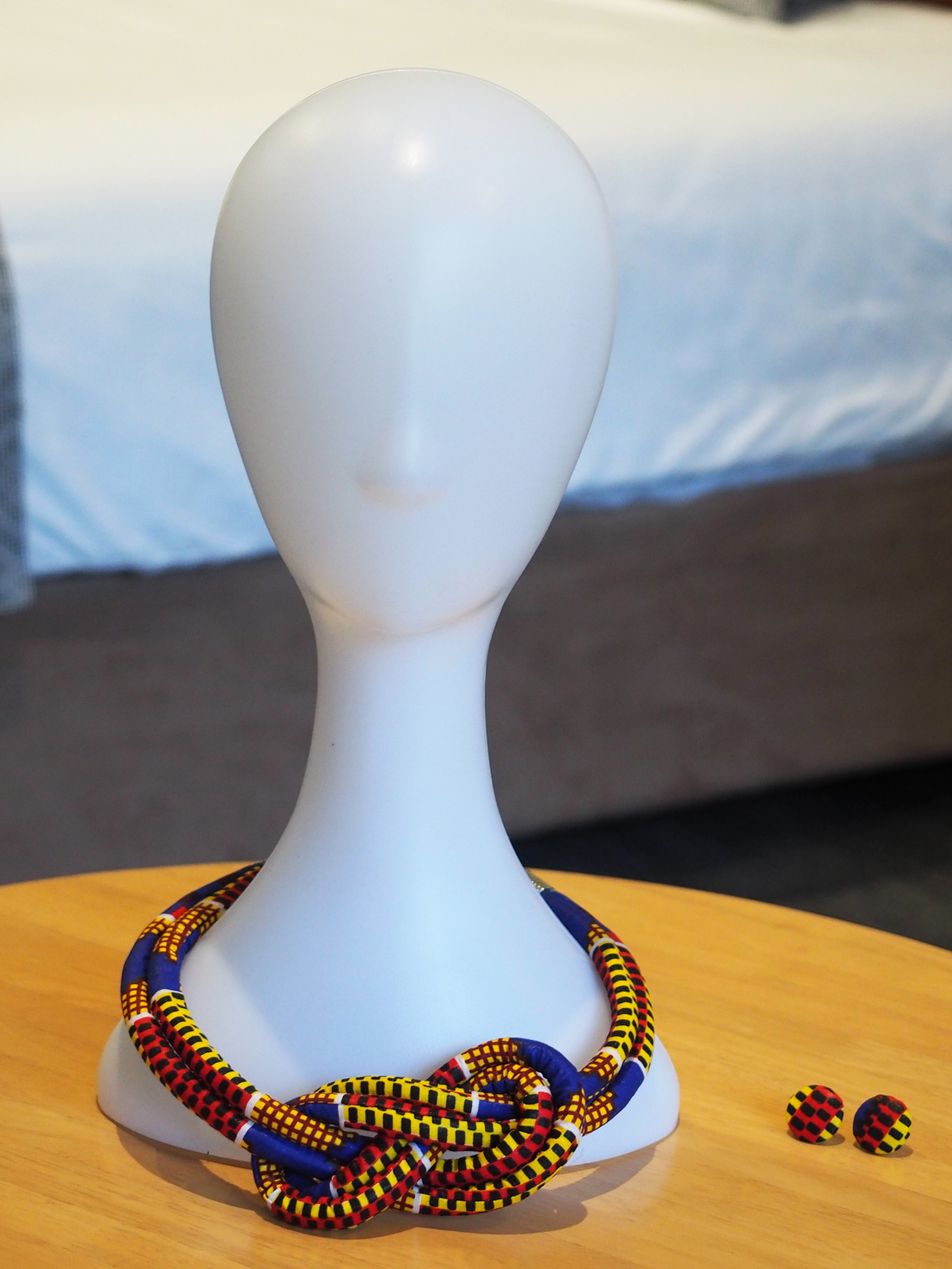 LITTI HANDMADE AFRICAN PRINT NECKLACE - Afreekline