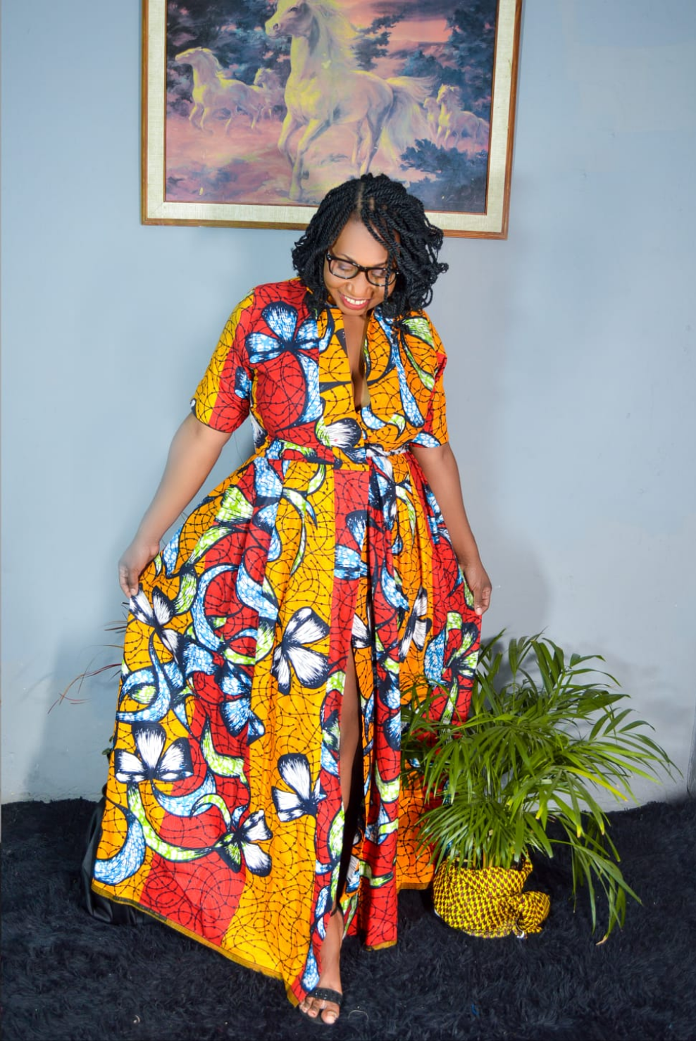 African Print Ladies Ankara Maxi Dress