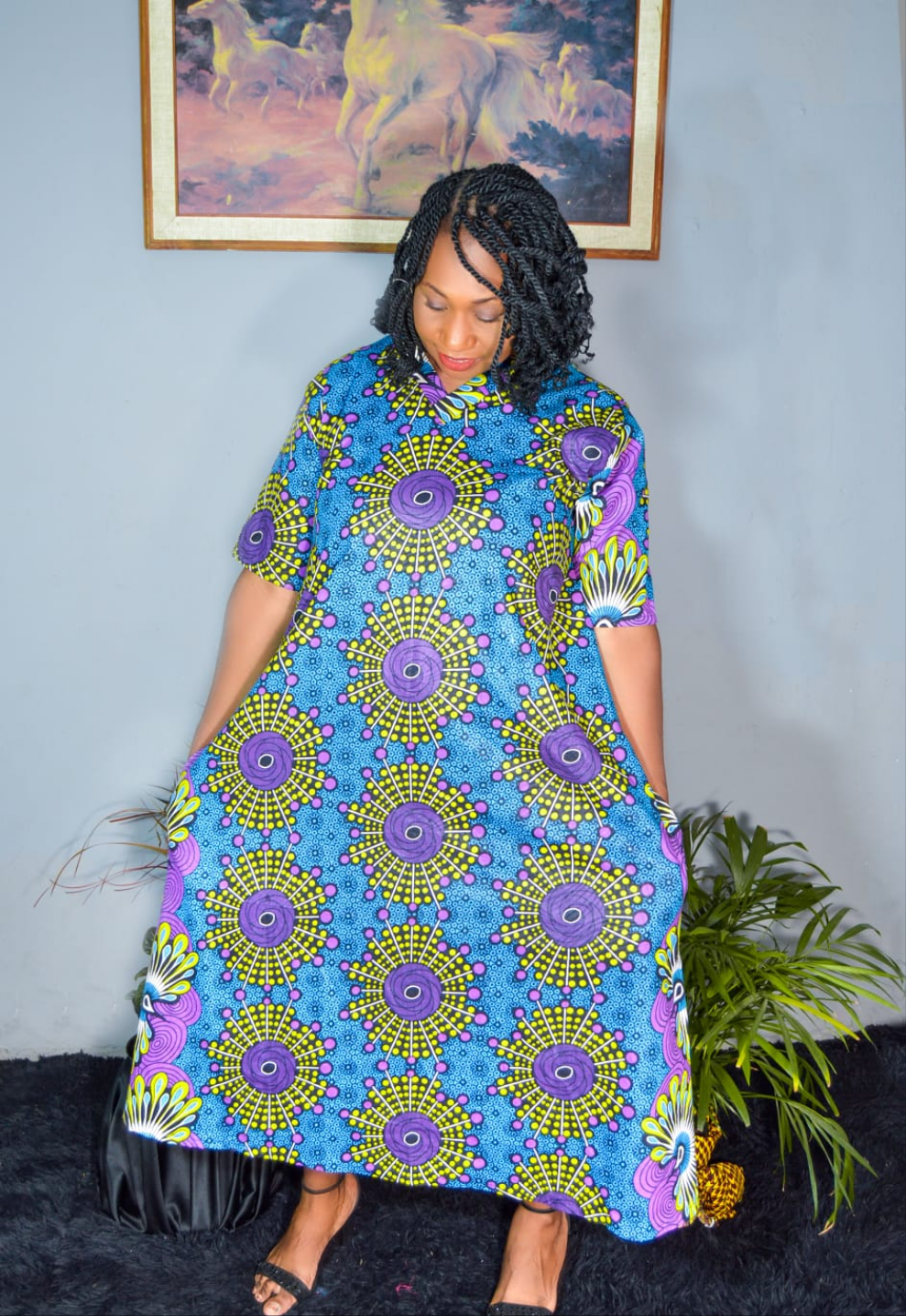 AFRICAN PRINT LADIES ANKARA MAXI DRESS