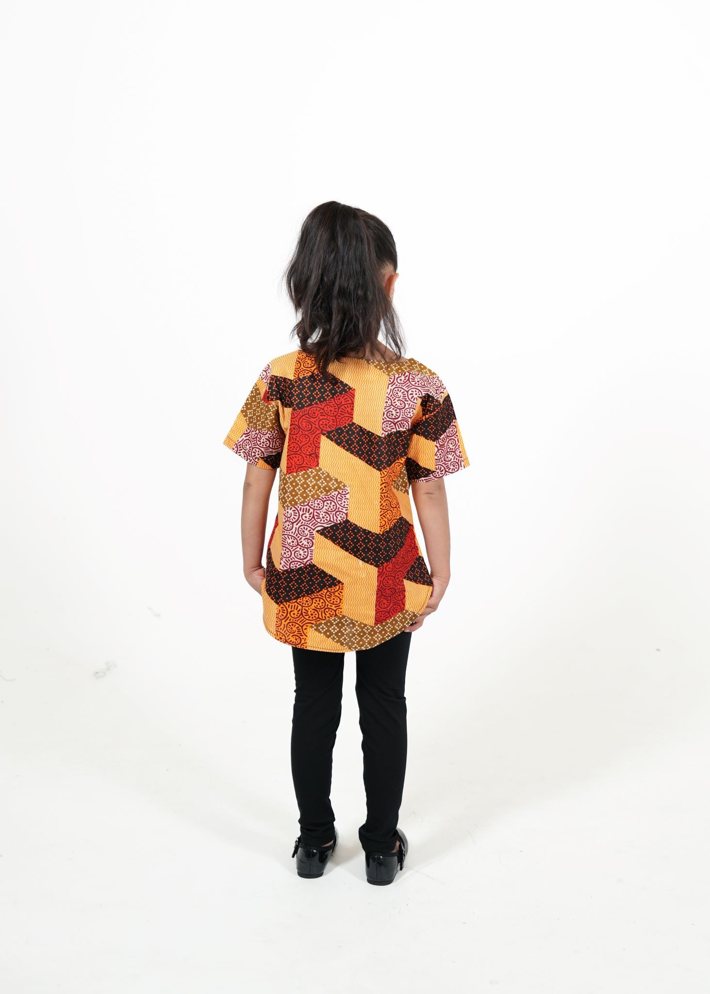 Kids' Zaza African Print Unisex Shirt