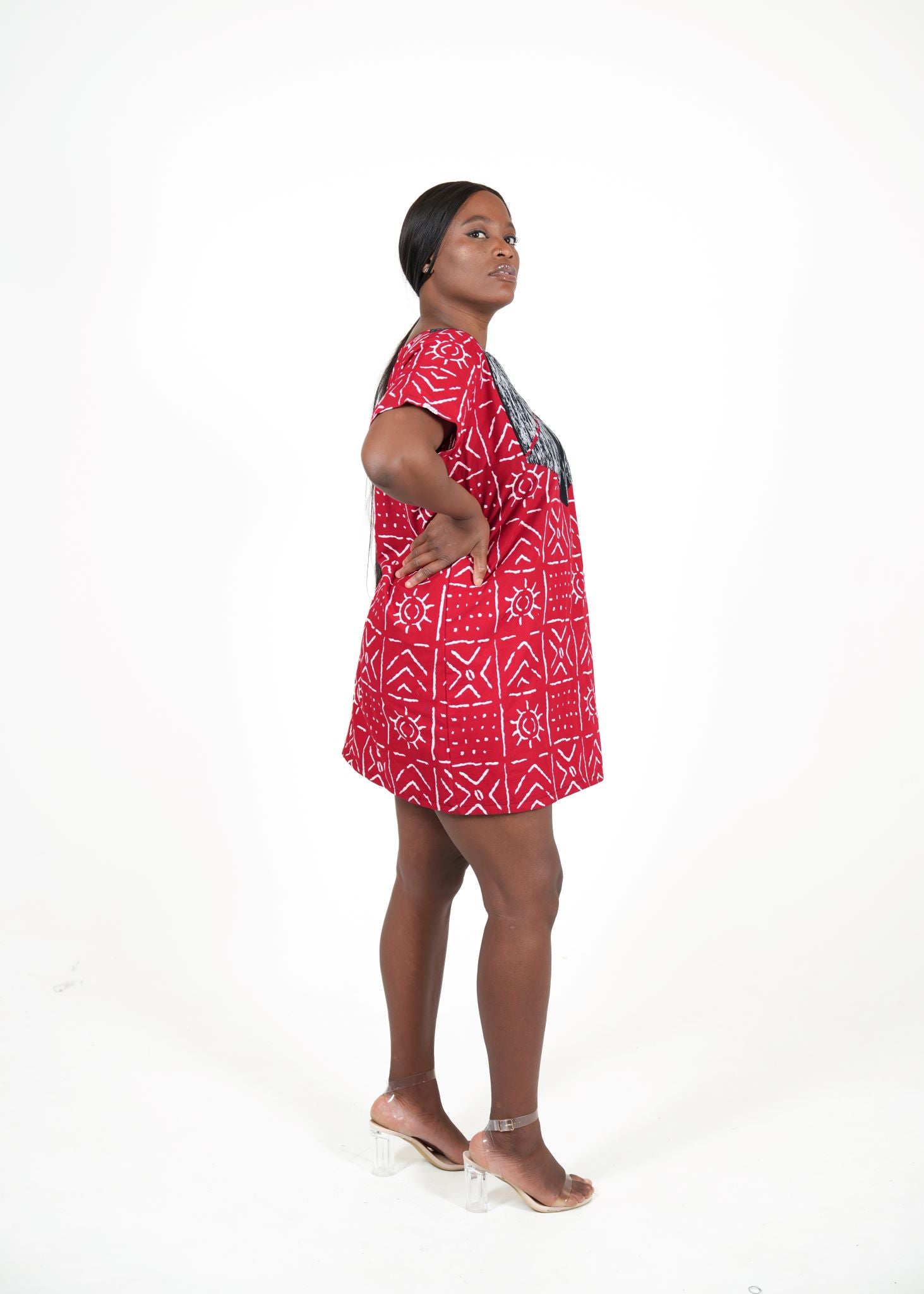 Noreen African Print Short Dress