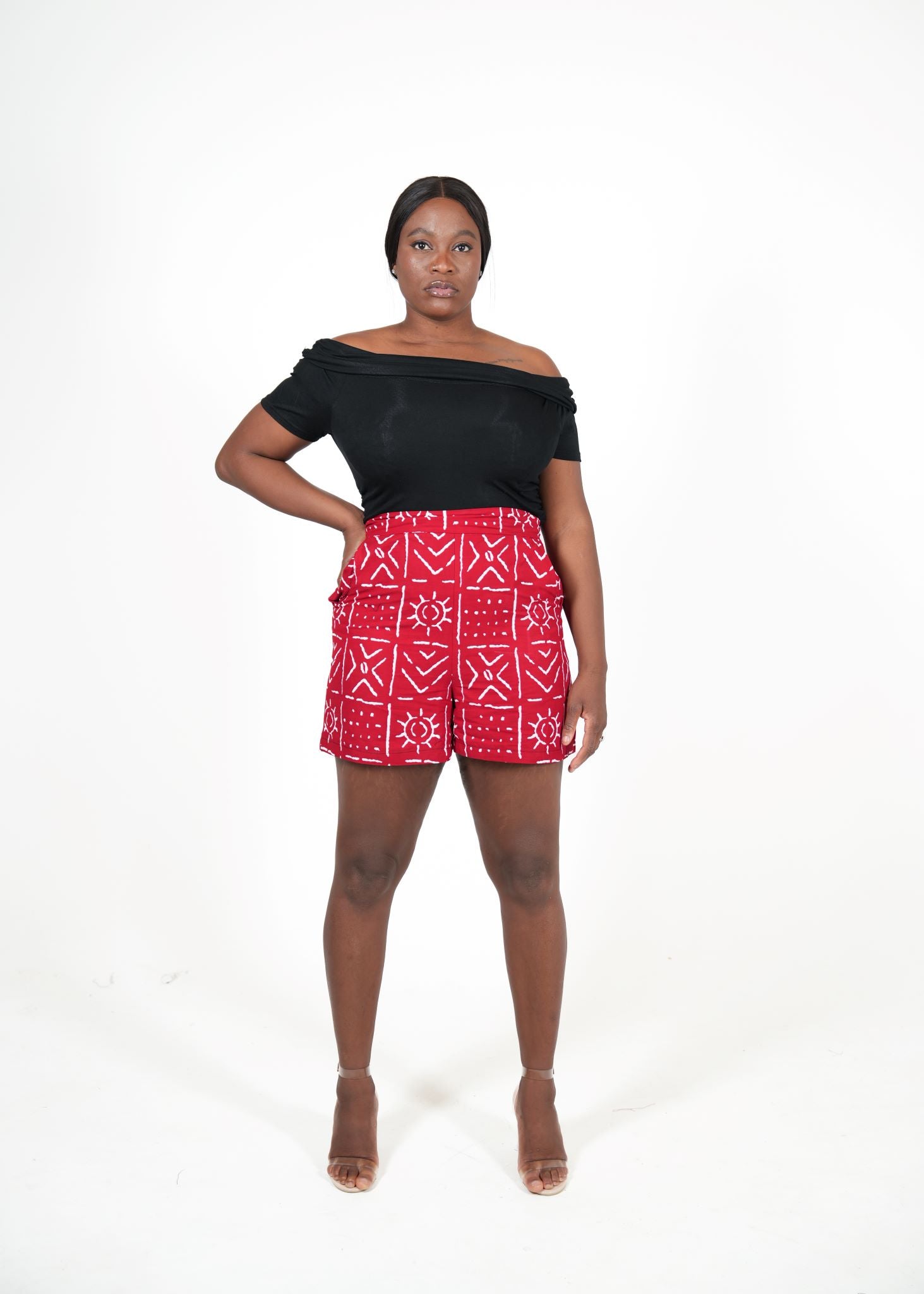 Reina Chic African Print Shorts