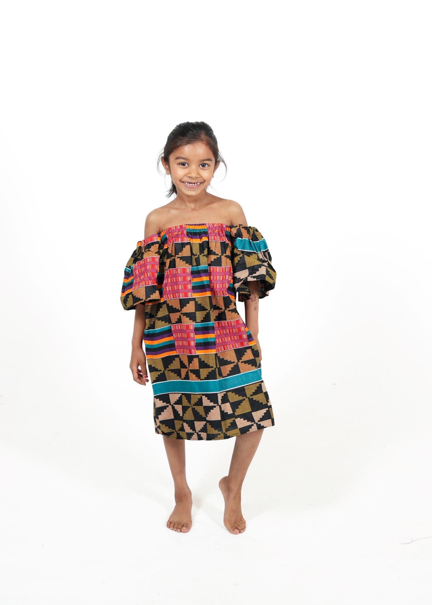 Girls' Heritage Twirl African Print Dress