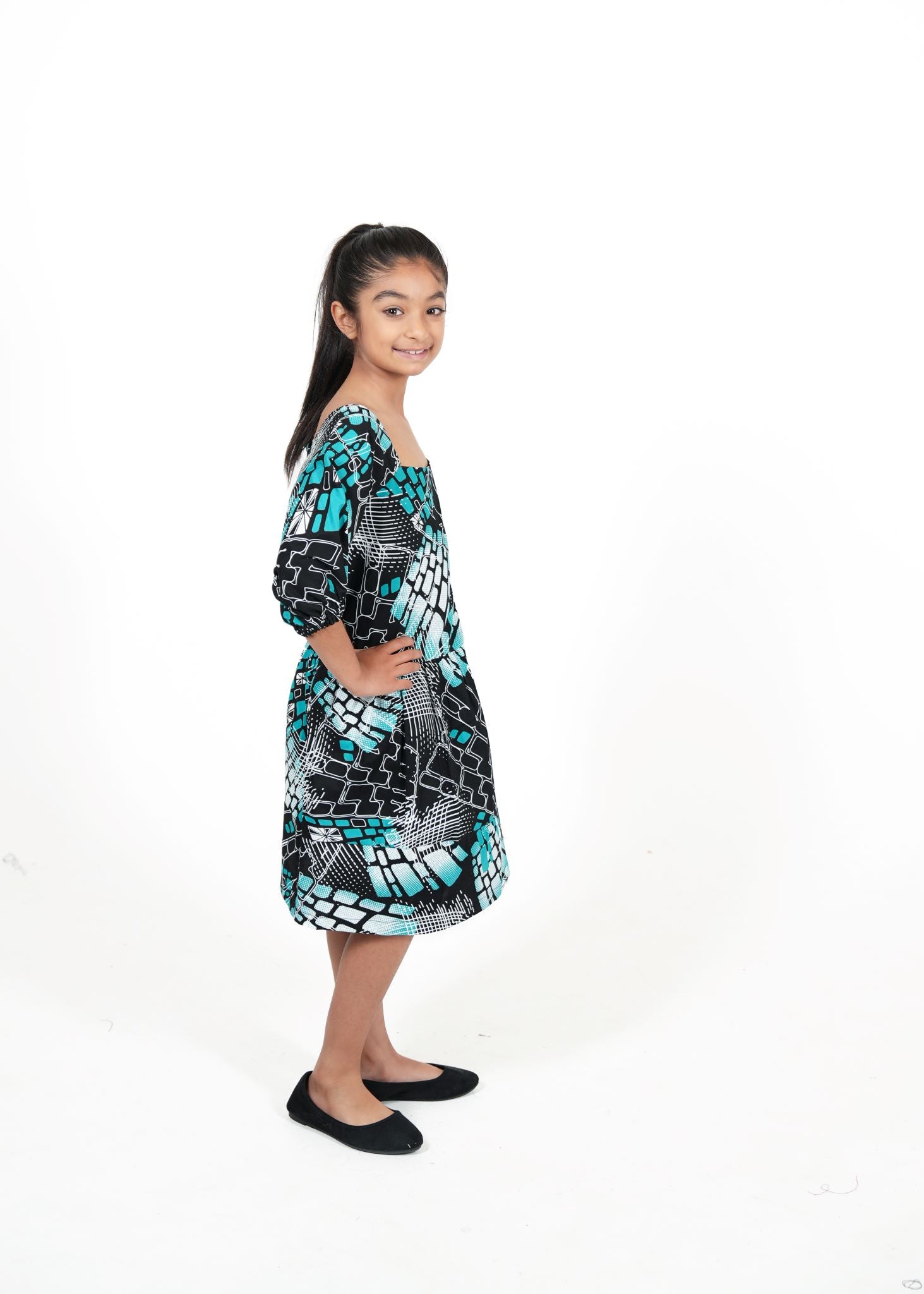 Mini Mosa African Print Kids Dress