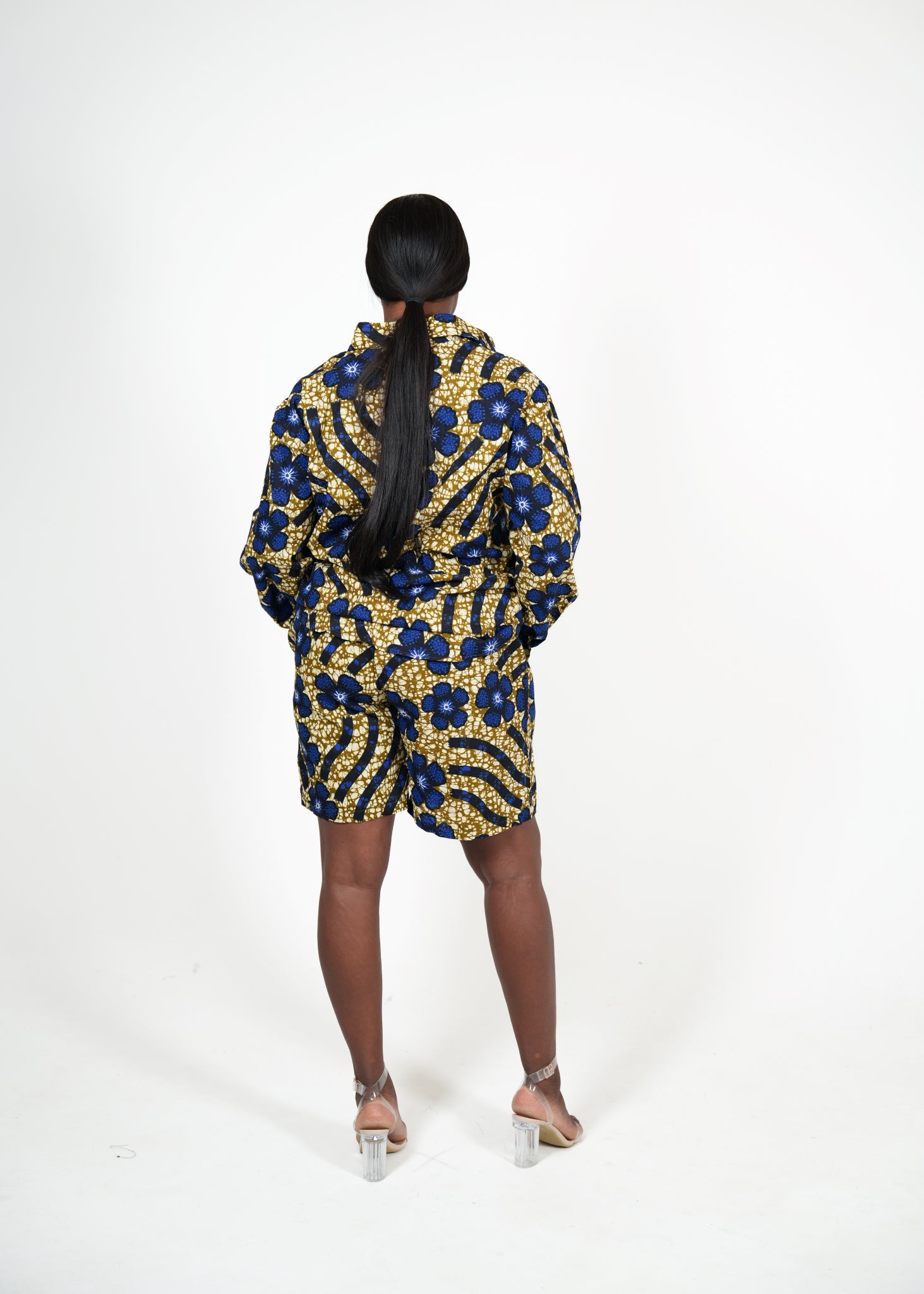 Magoo African Print Floral Short Set