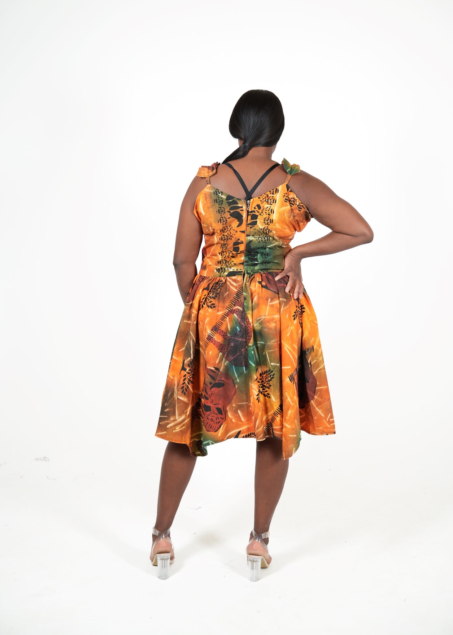 Safari Sunset Batik Hand Printed Dress