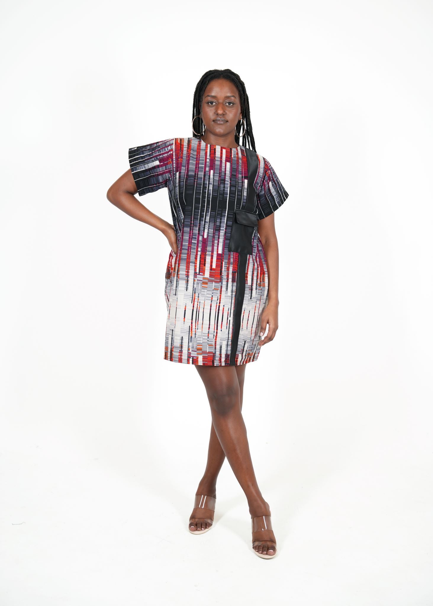 AFRICAN PRINT TONE SHIFT DRESS