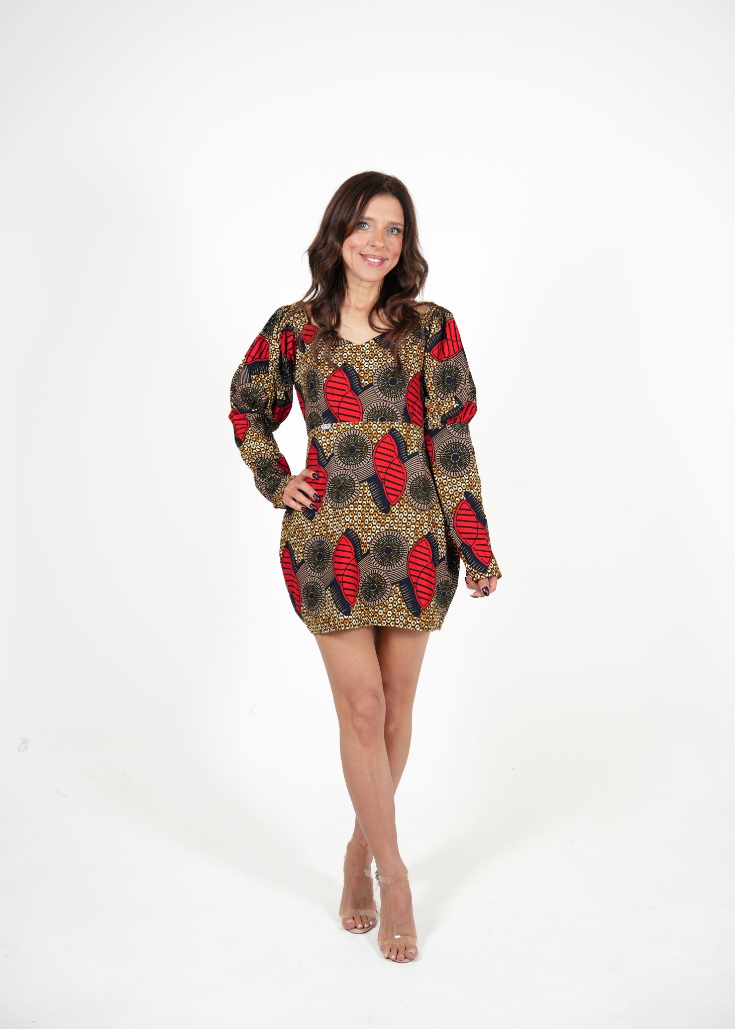 Denii African Print Mini Dress