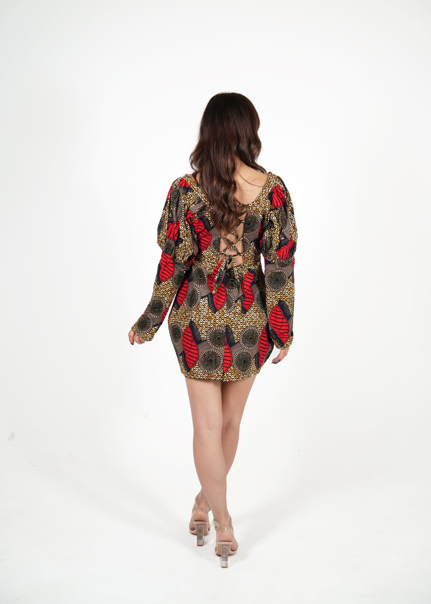 Denii African Print Mini Dress