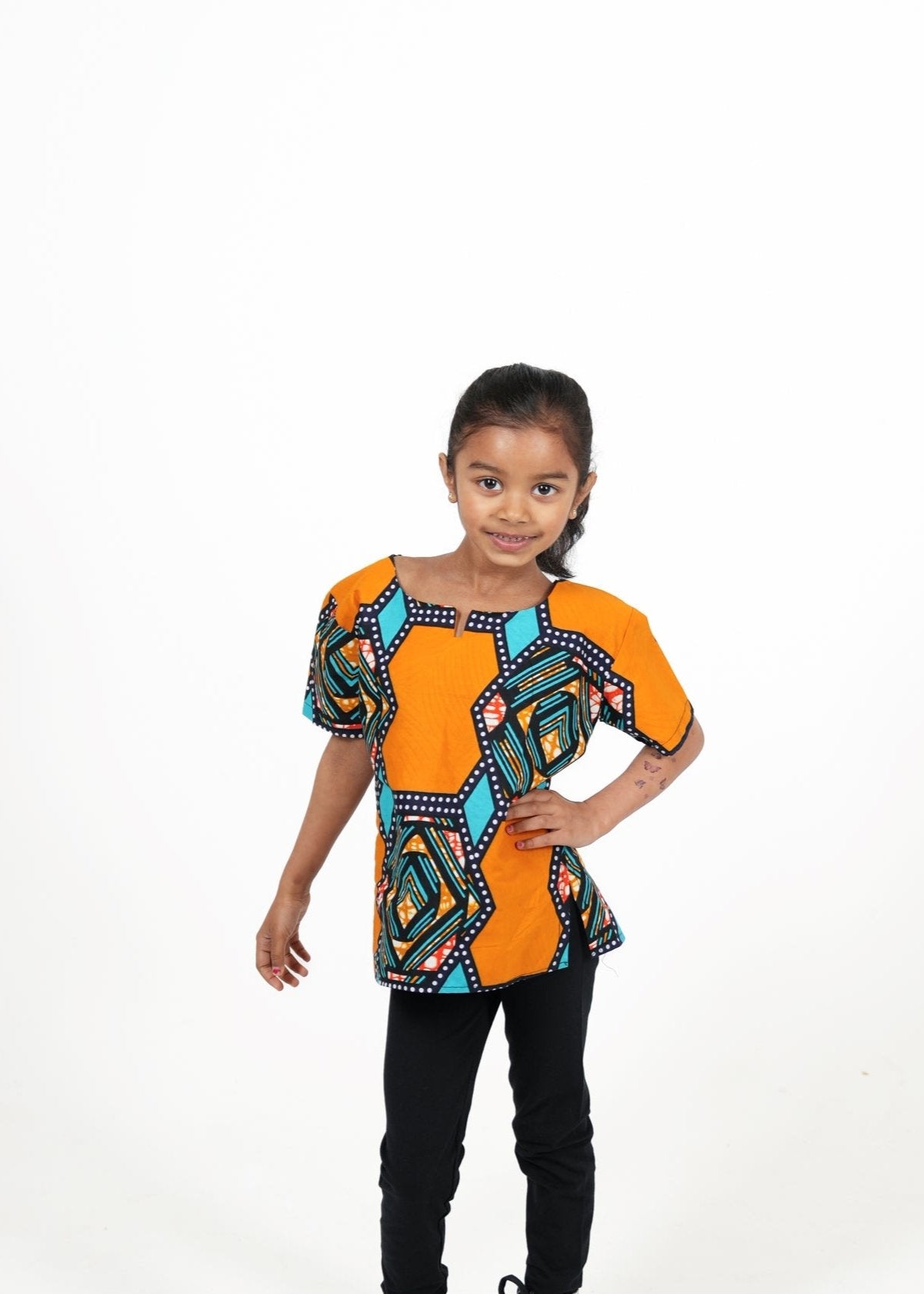 Cassy African Print Kids Unisex Shirt