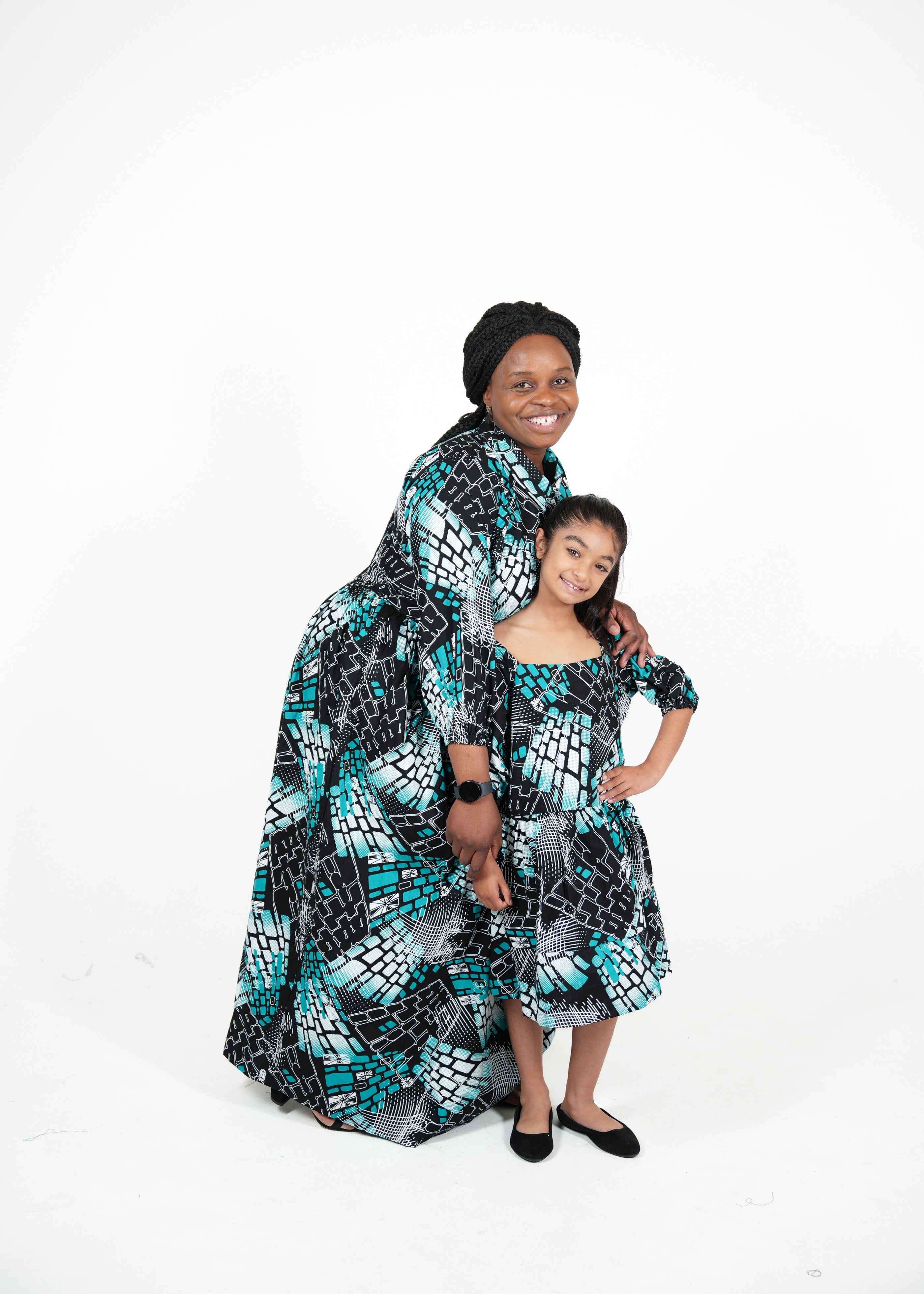 Mosa African Print Maxi Dress