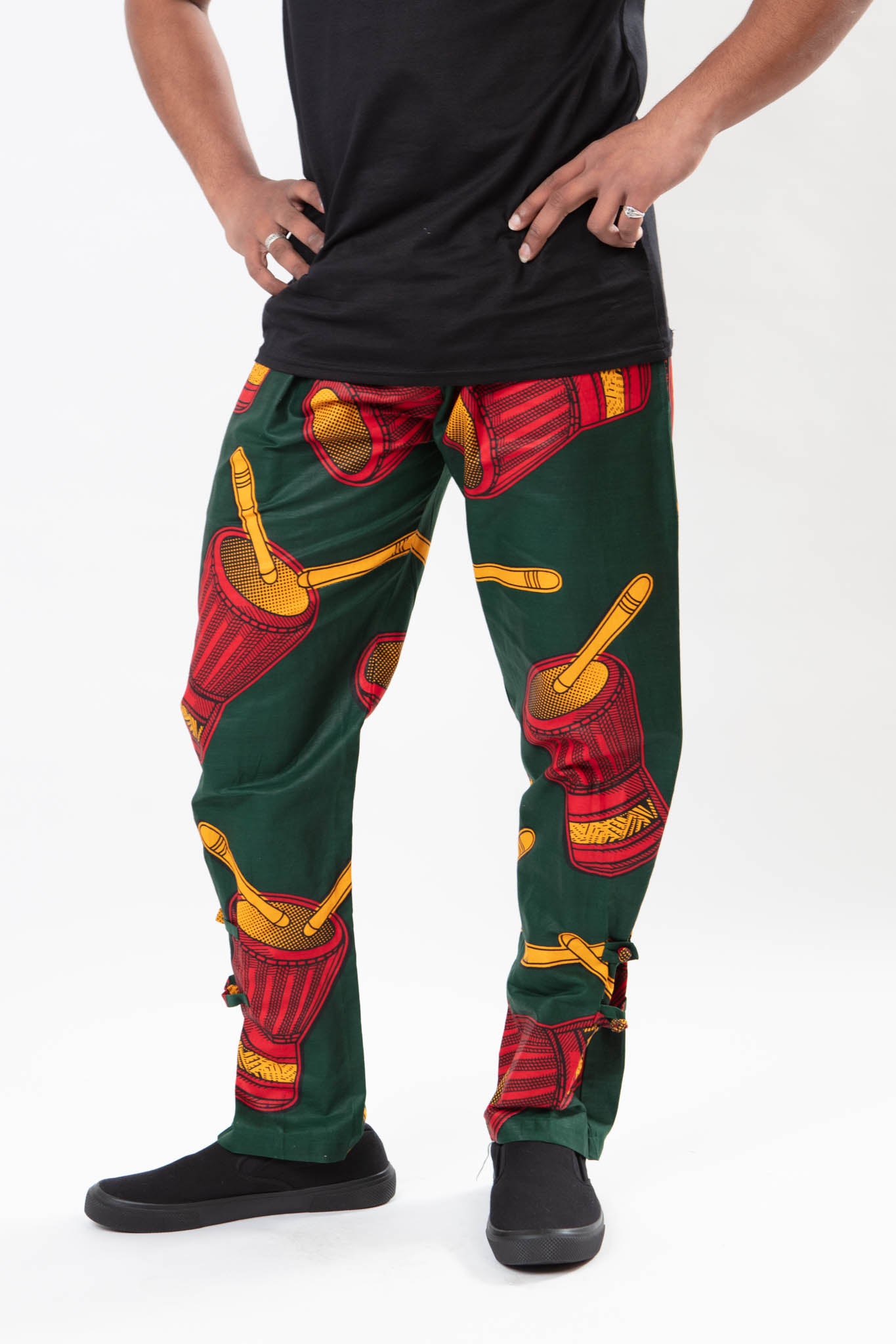 African Print Drum Inspired Unisex Trousers