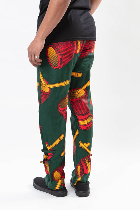 African Print Drum Inspired Unisex Trousers