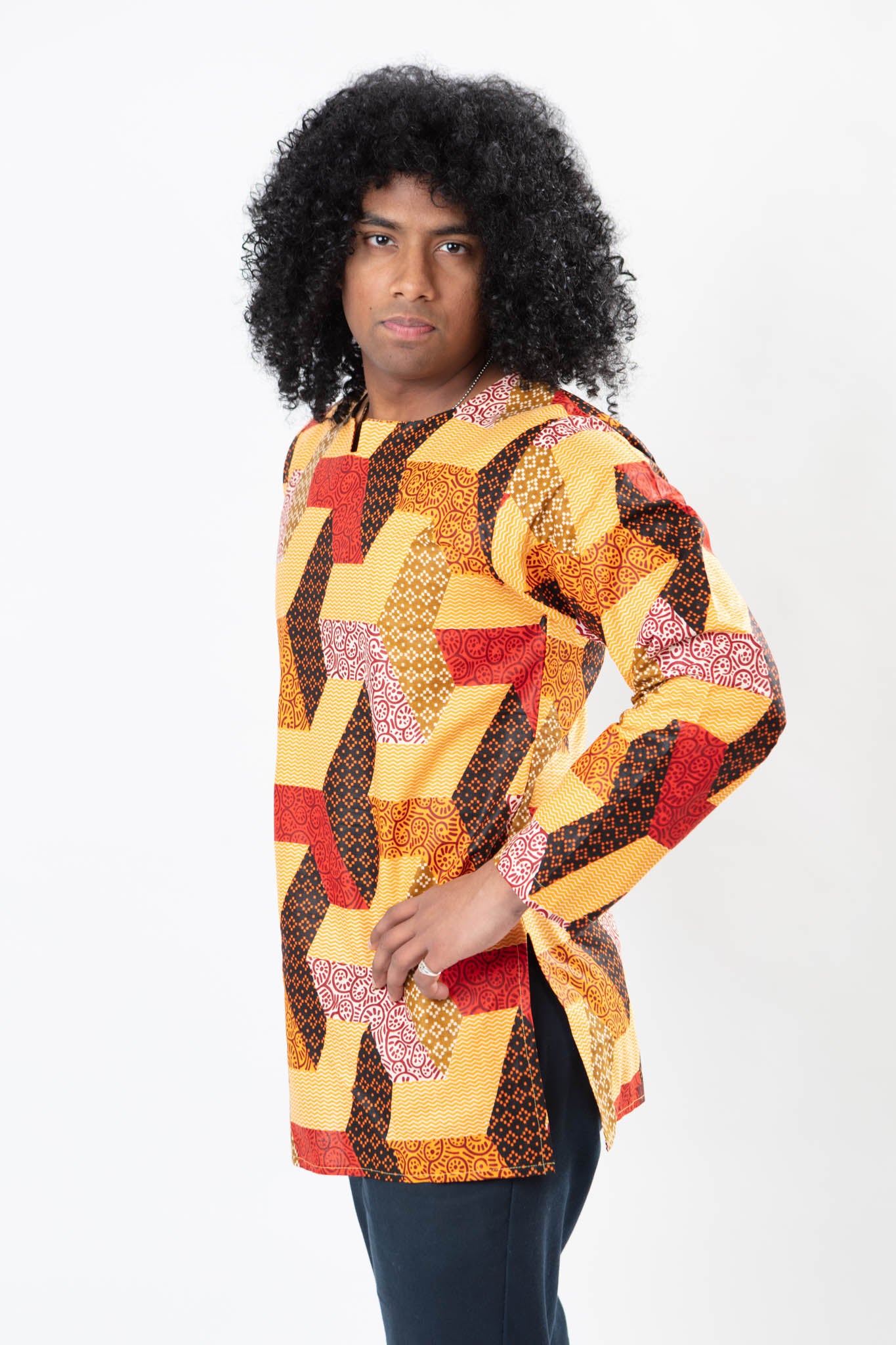 AFRICAN PRINT UNISEX TILE SHIRT