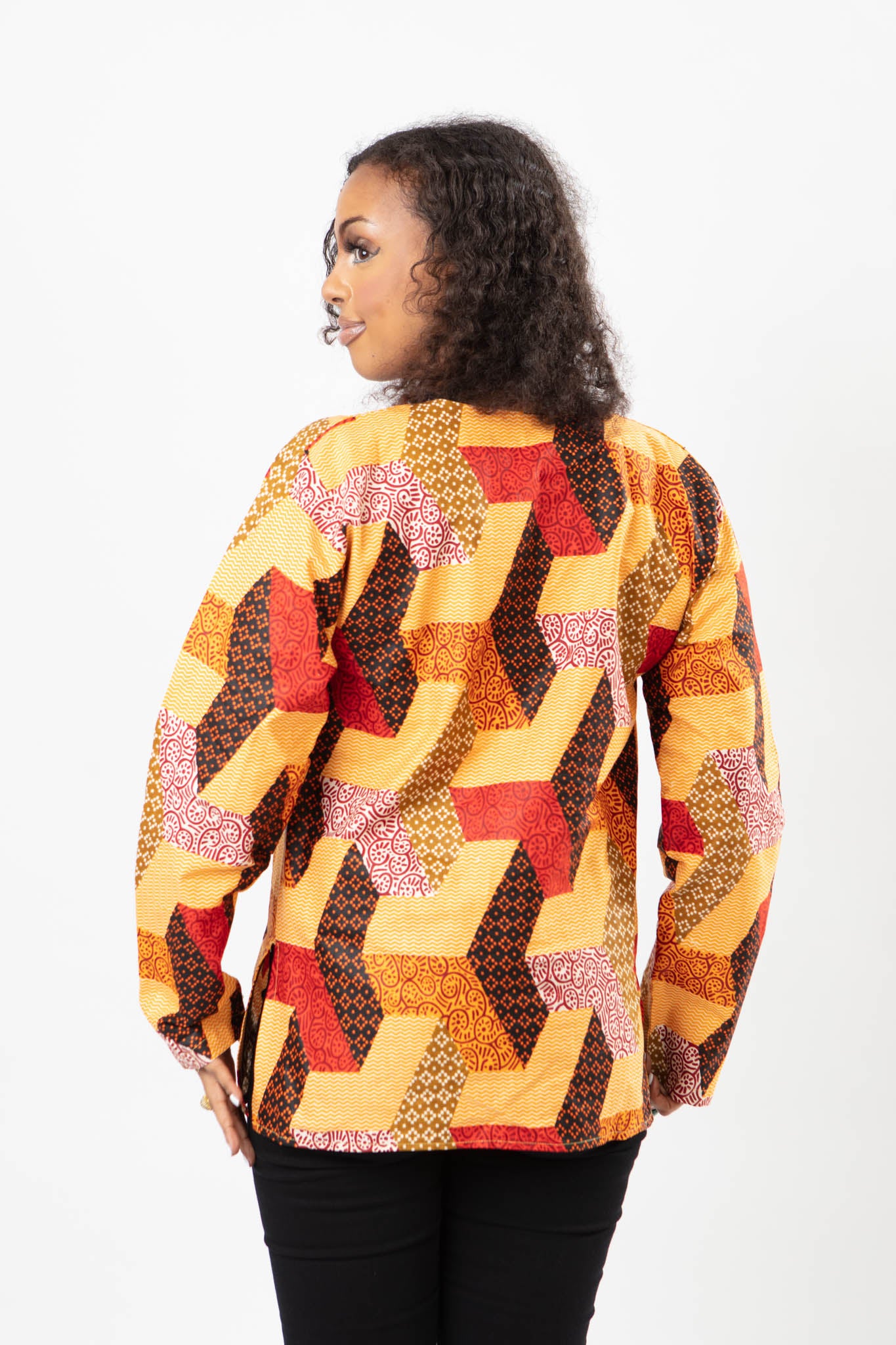 AFRICAN PRINT UNISEX TILE SHIRT