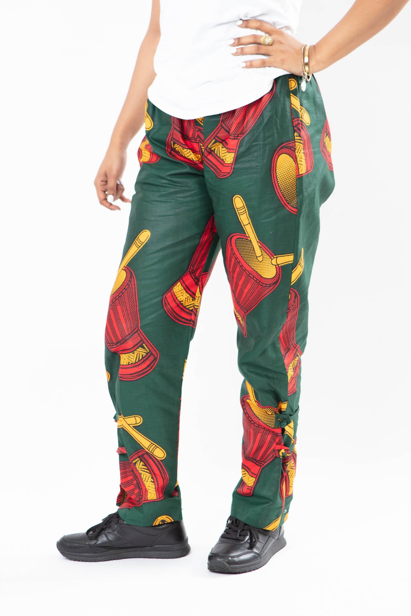 African Print Drum Inspired Unisex Trousers