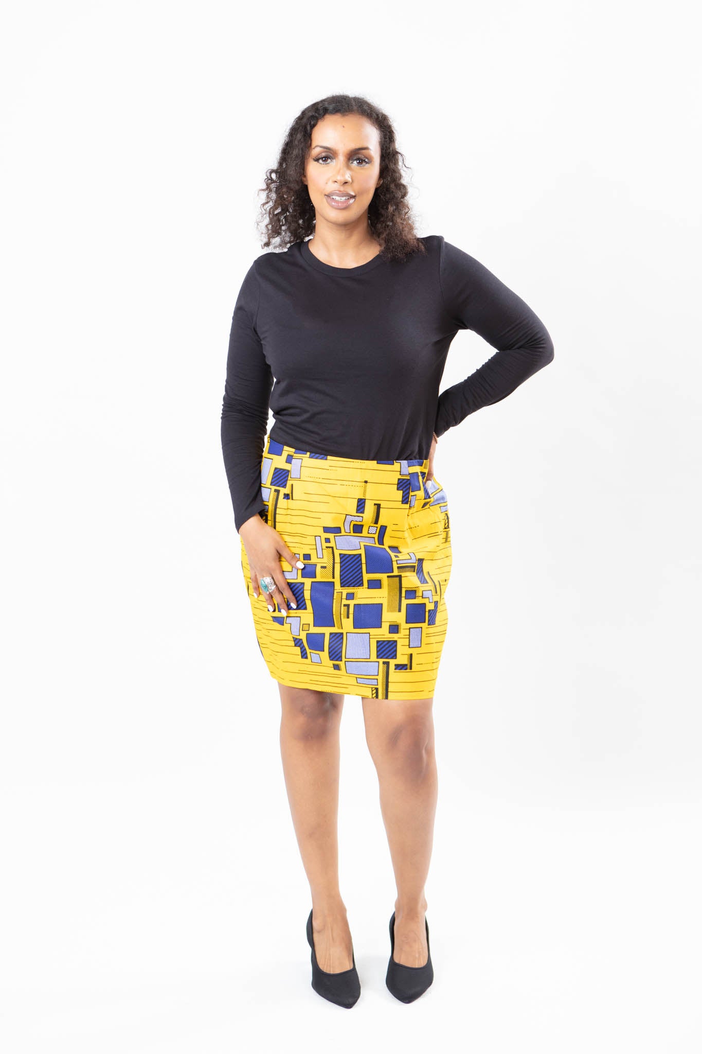 African Print Boho Skirt