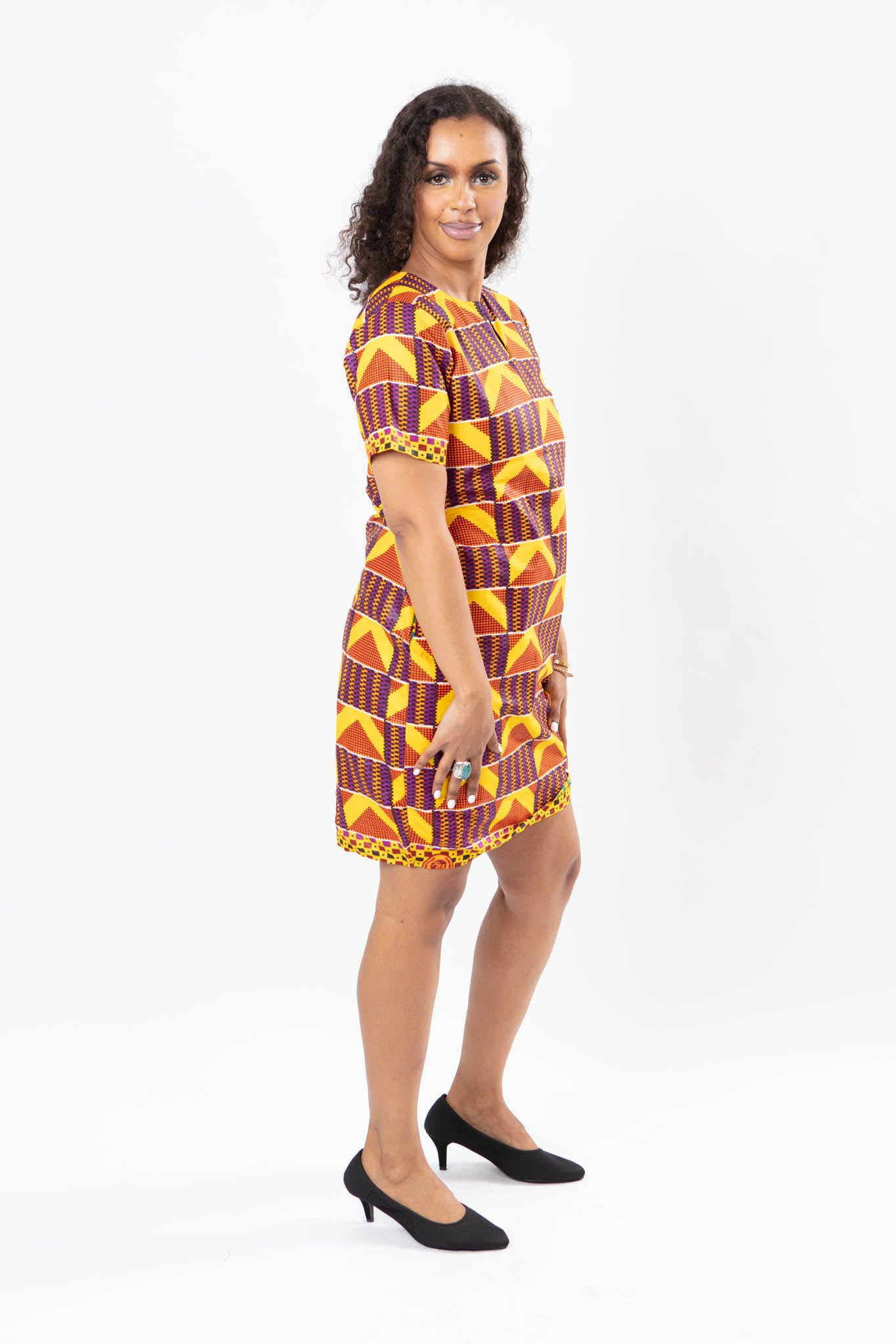 AFRICAN PRINT LADIES ANKARA SHIFT DRESS