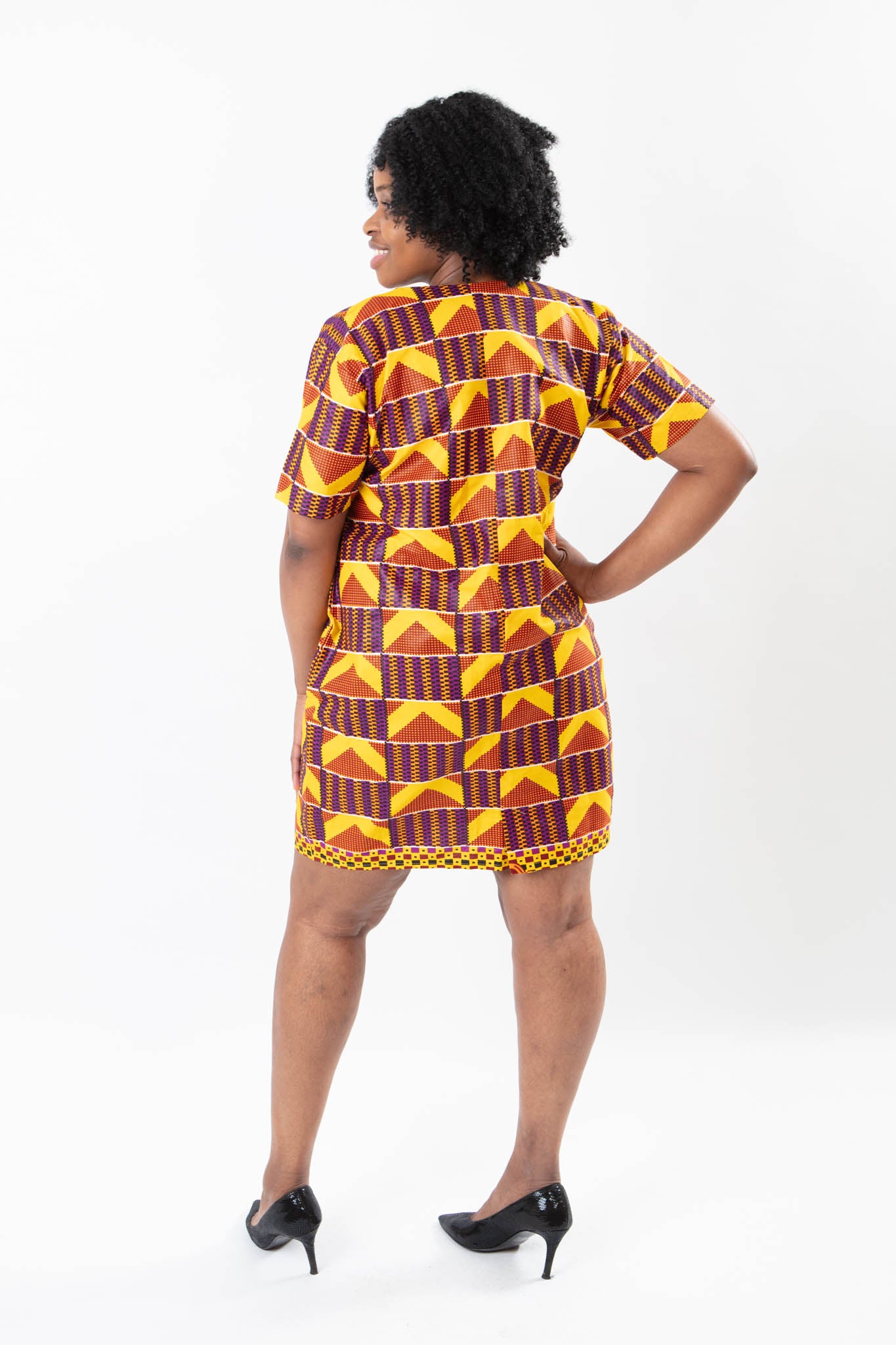 AFRICAN PRINT LADIES ANKARA SHIFT DRESS