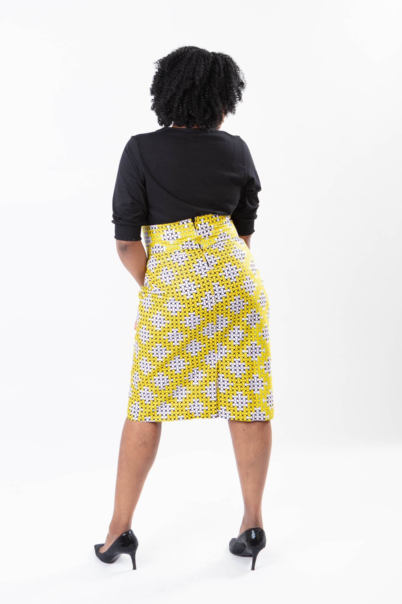 African Print Ladies Ankara High Waist Skirt