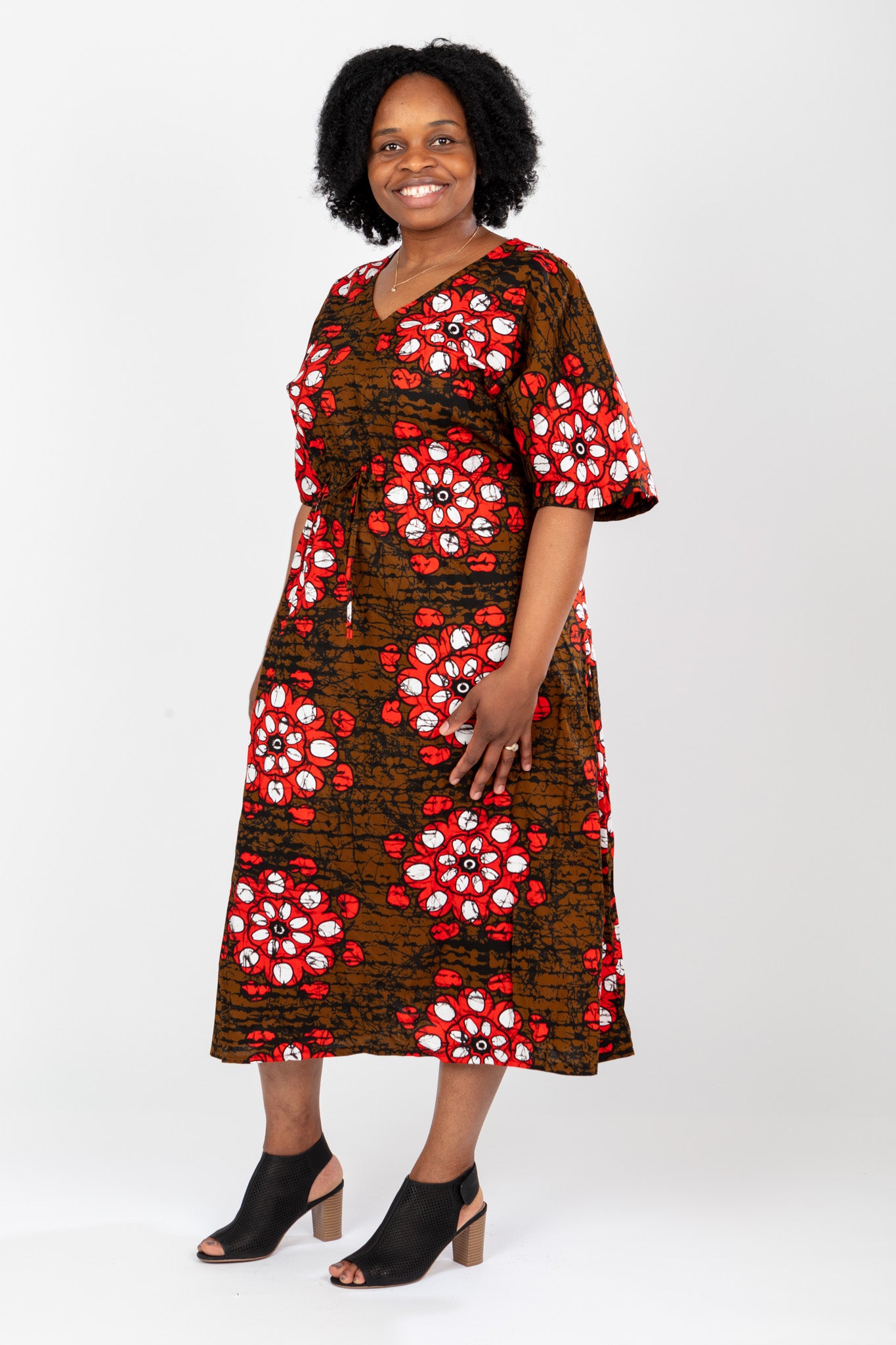 AFRICAN PRINT LADIES MAXI ANKARA DRESS