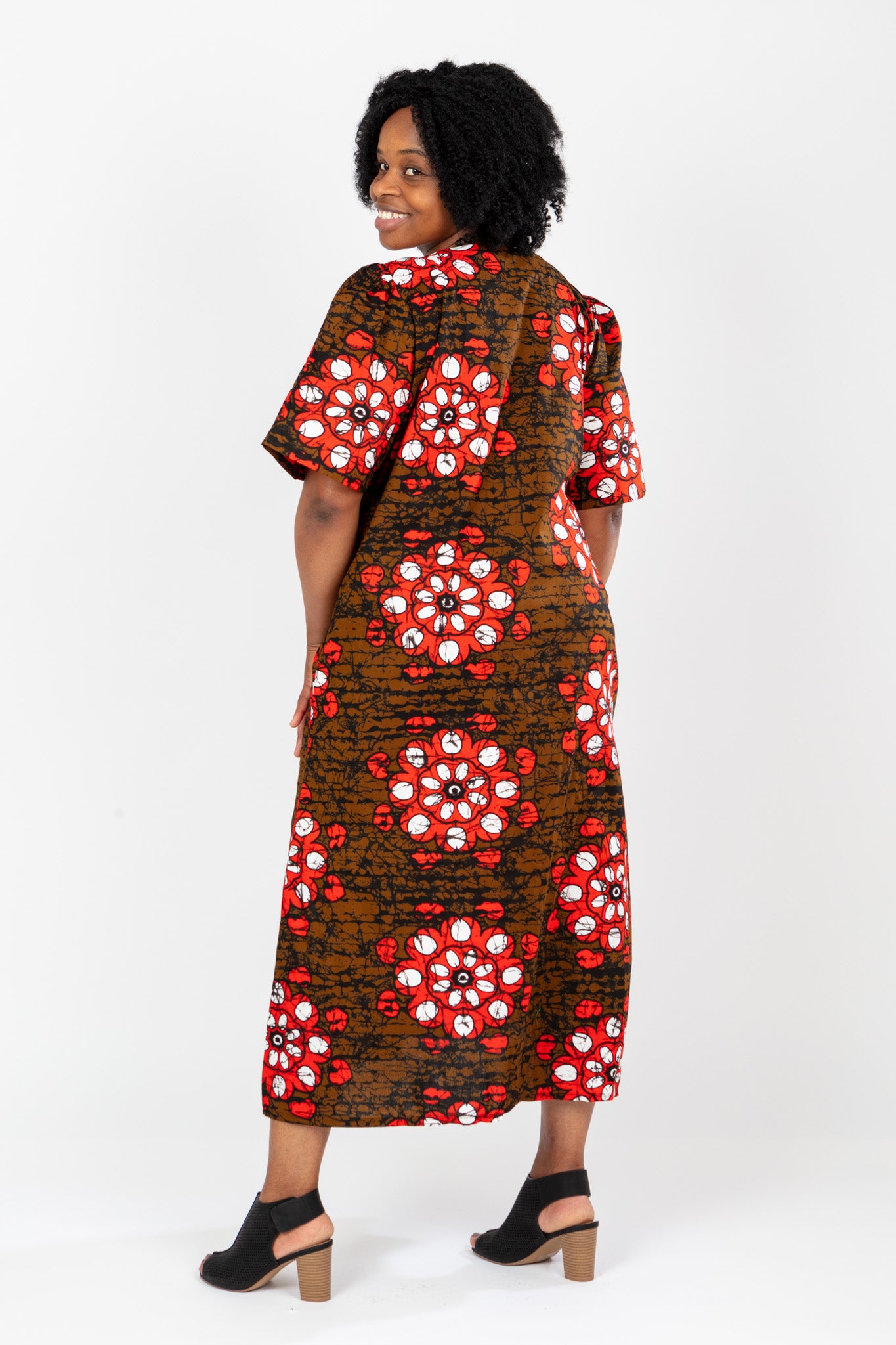 PLUS SIZE AFRICAN PRINT LADIES MAXI ANKARA DRESS