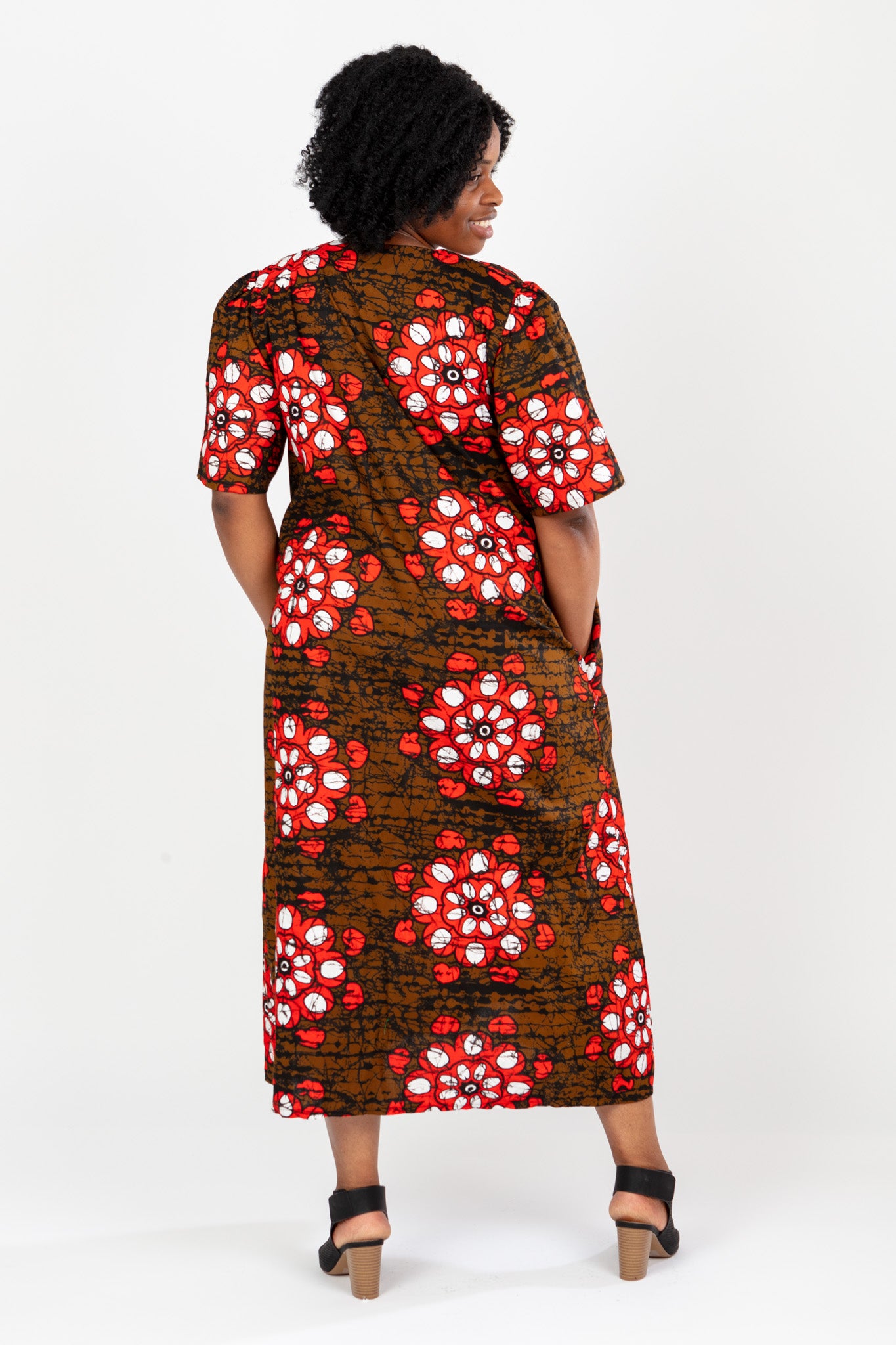 PLUS SIZE AFRICAN PRINT LADIES MAXI ANKARA DRESS