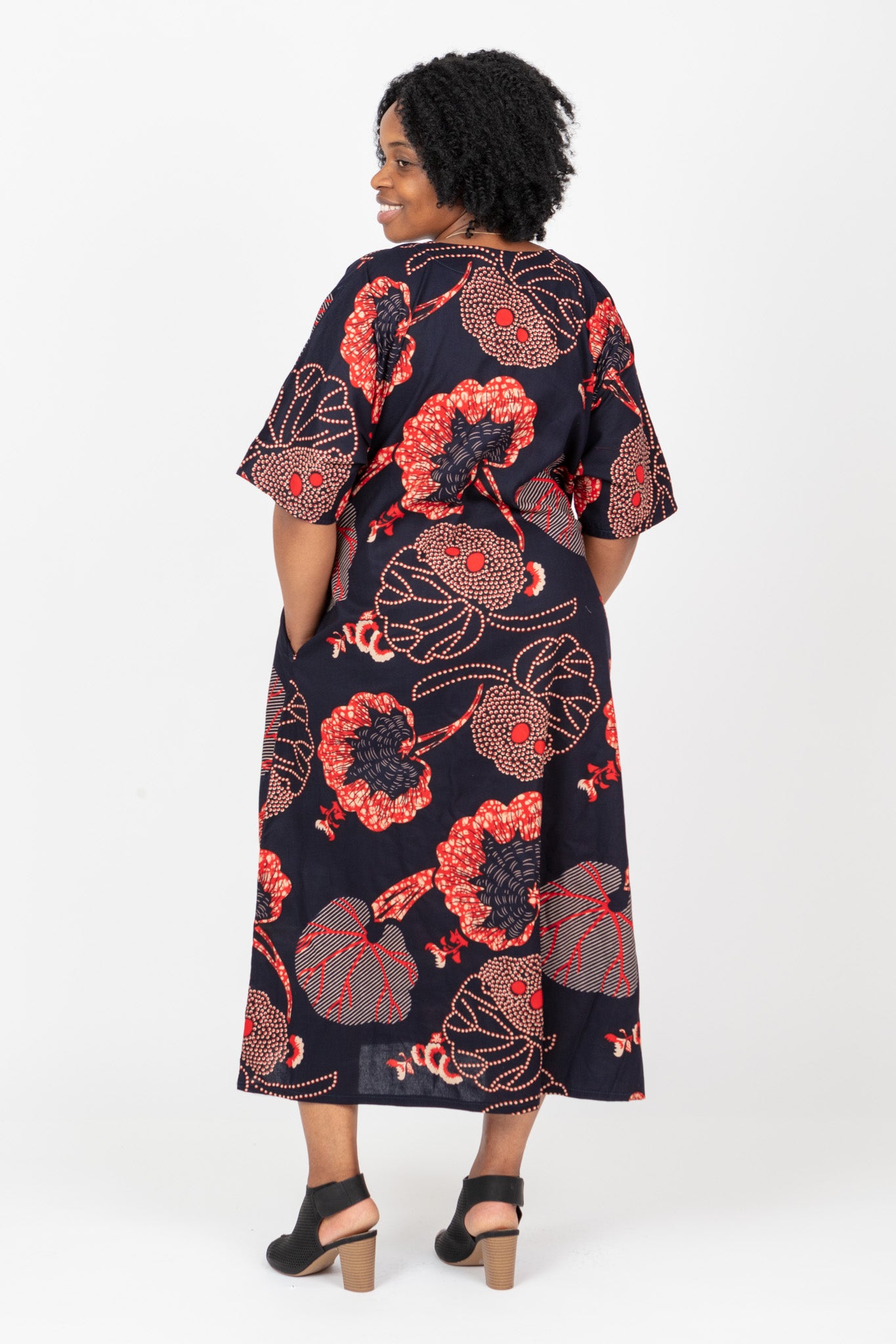 PLUS SIZE AFRICAN PRINT LADIES MAXI ANKARA DRESS