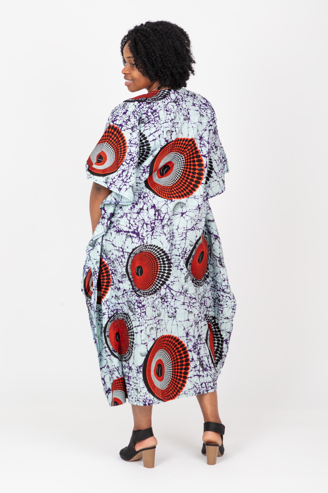 PLUS SIZE AFRICAN PRINT LADIES MAXI ANKARA DRESS