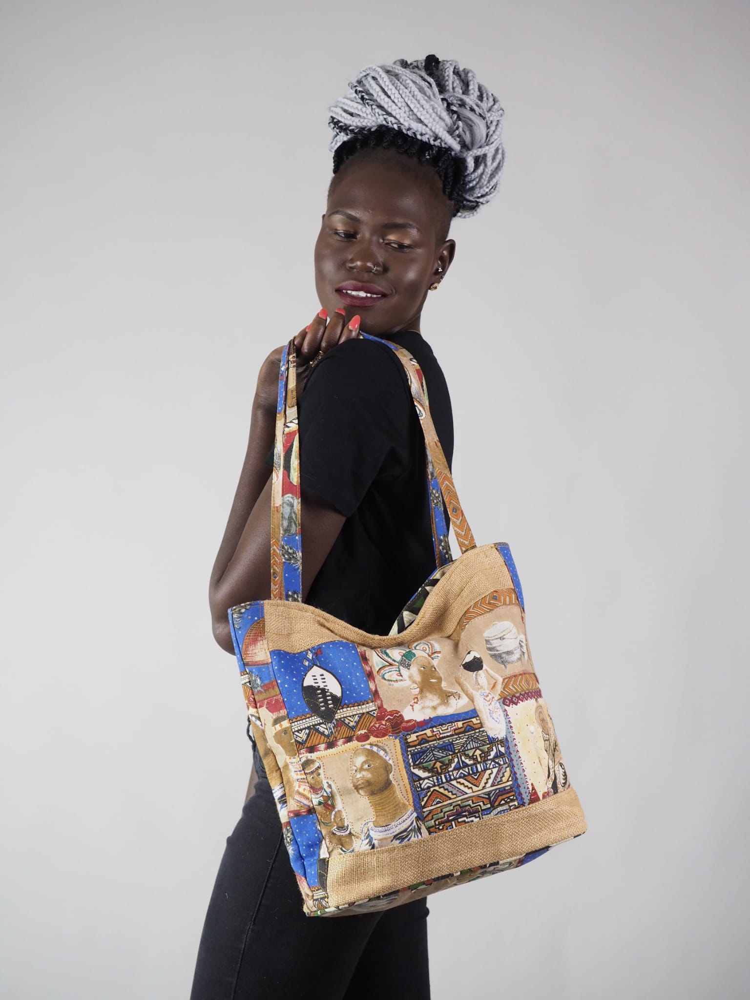 PIK-WESH AFRICAN PRINT HANDBAG - Afreekline