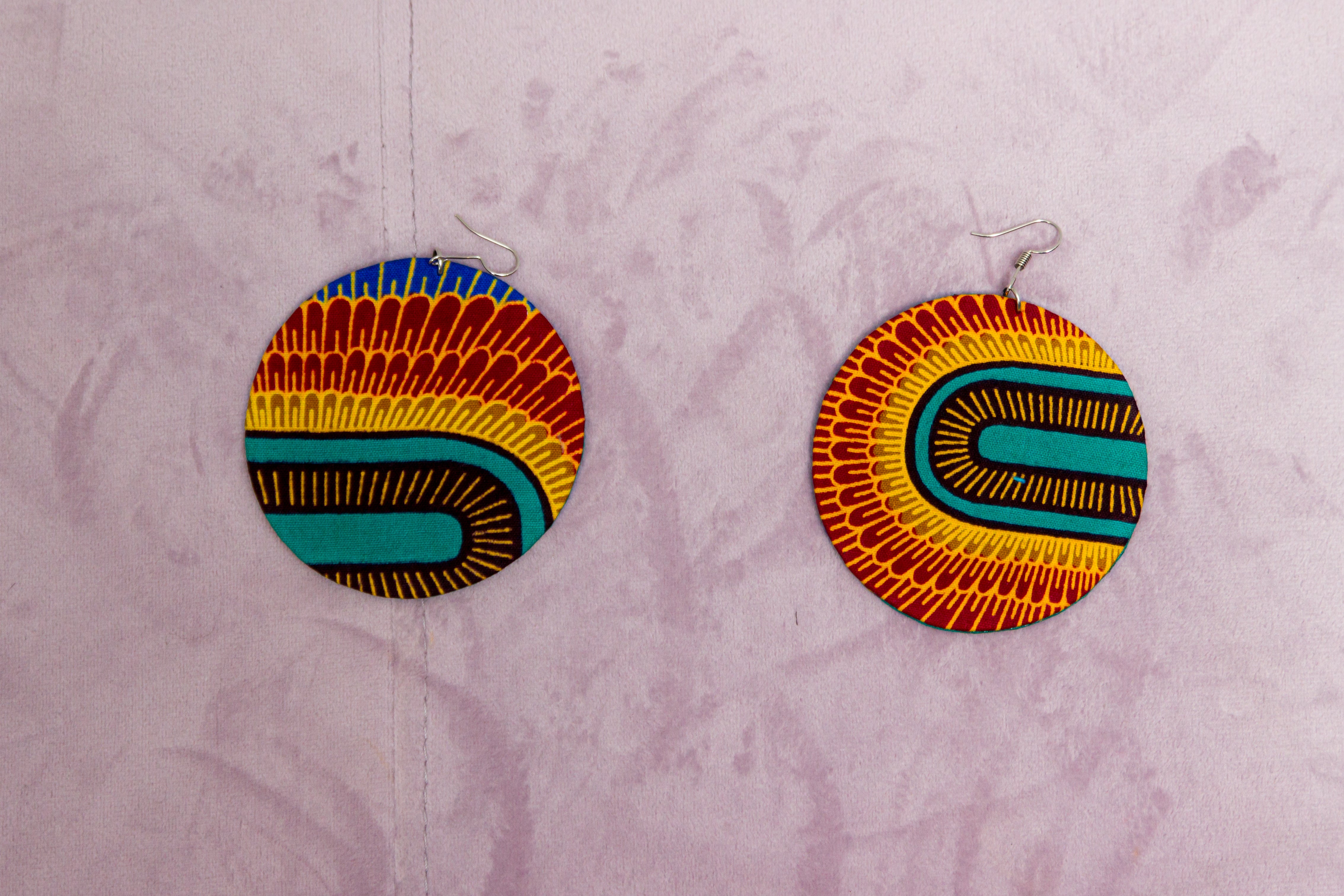 FINIL HANDMADE AFRICAN PRINT EARRINGS - Afreekline