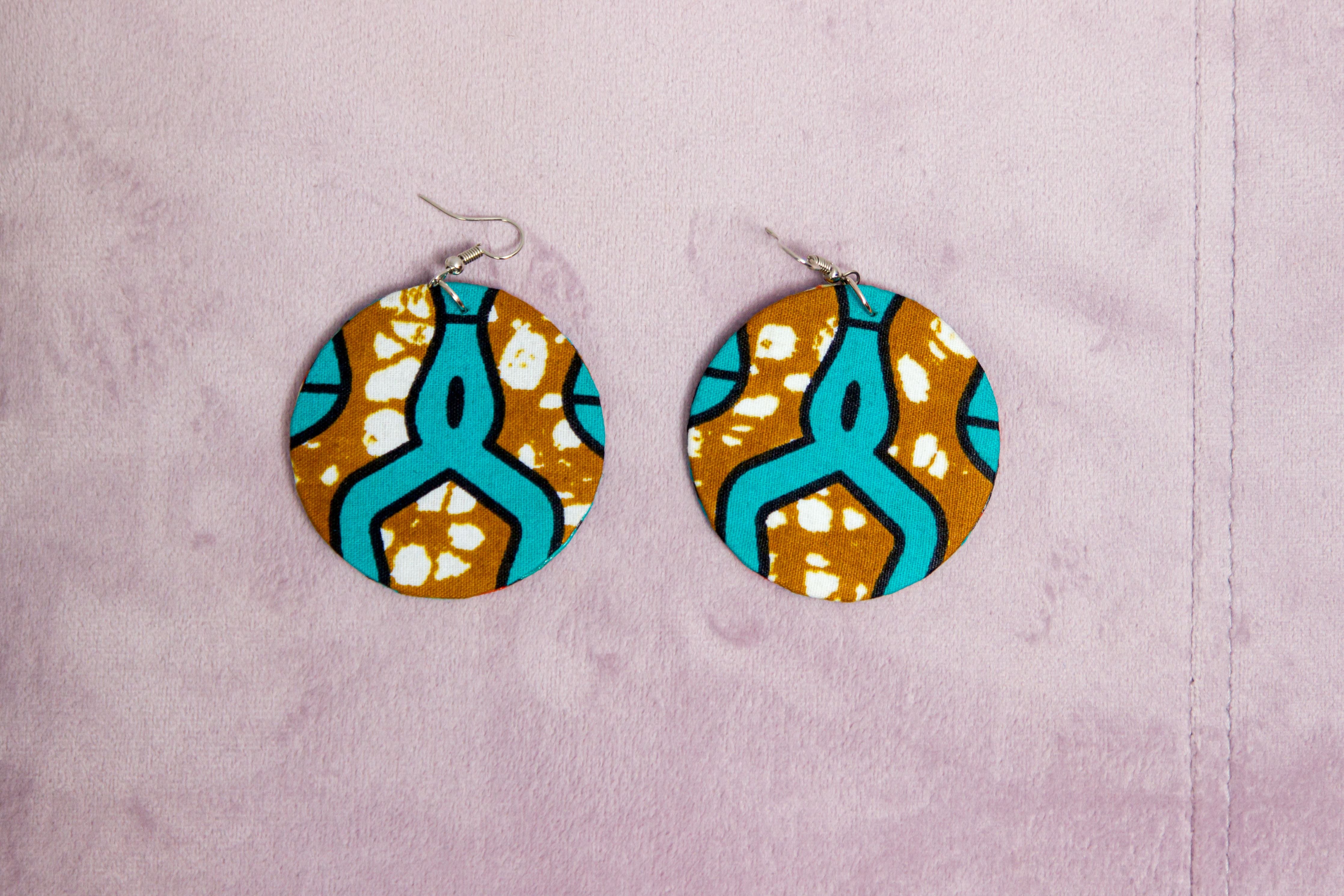 PRAX HANDMADE AFRICAN PRINT EARRINGS - Afreekline