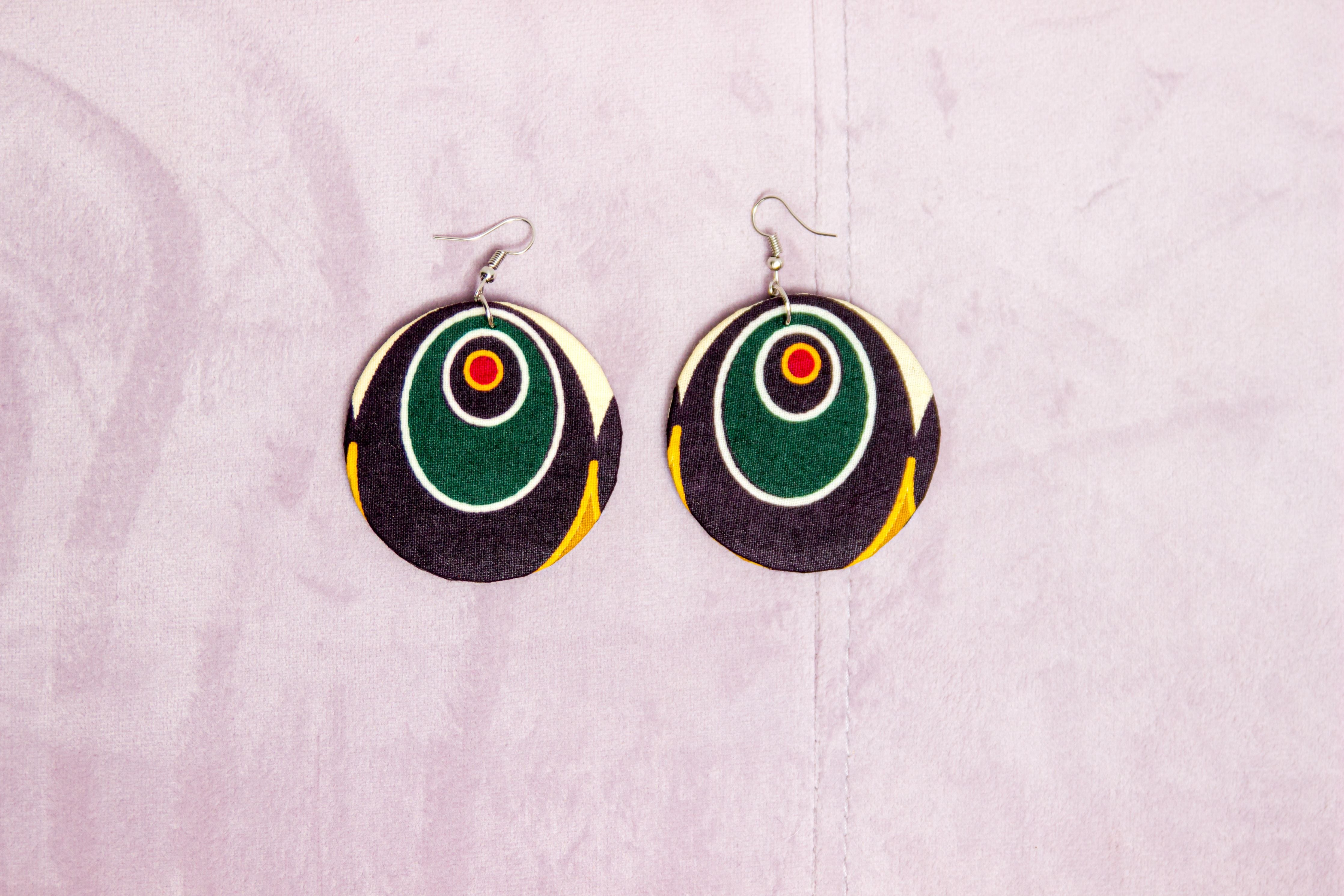 KURURU HANDMADE AFRICAN PRINT EARRINGS - Afreekline