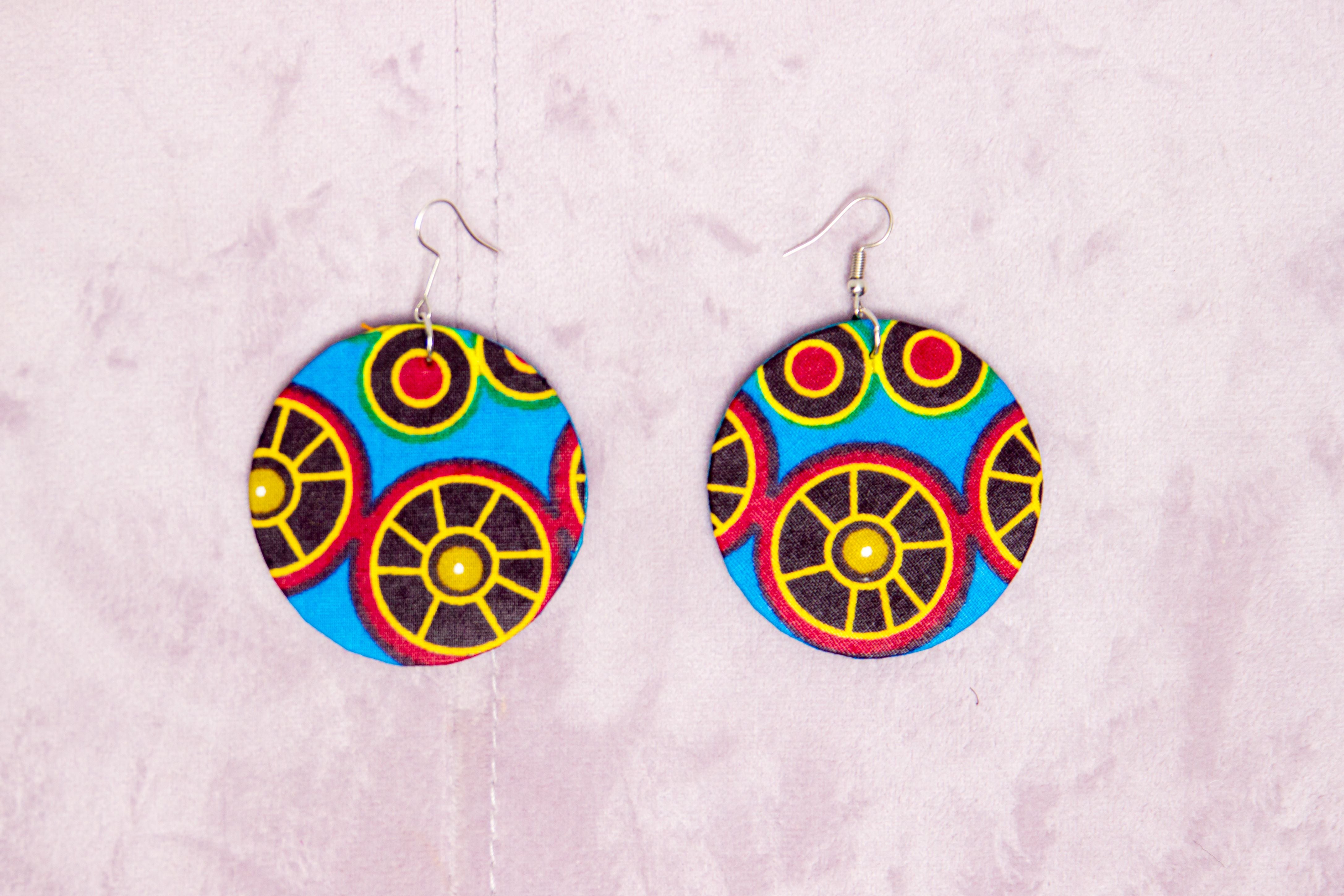 TEANA HANDMADE AFRICAN PRINT EARRINGS - Afreekline