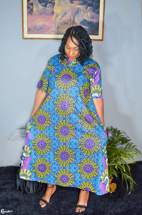 AFRICAN PRINT LADIES ANKARA MAXI DRESS