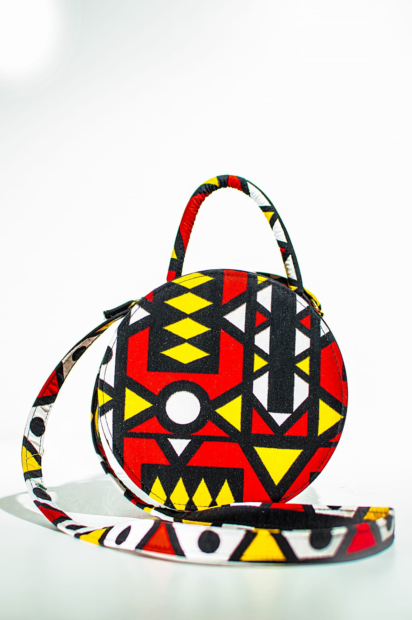 TINGA HANDMADE AFRICAN PRINT CIRCLE BAG