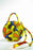 HANDMADE AFRICAN PRINT CIRCLE BAG YELLOW, COFFEE, BLUE, ORANGE & RED BAG