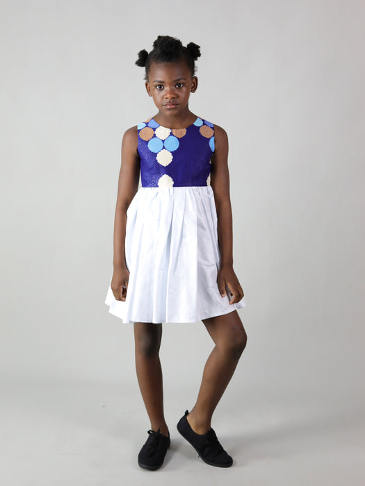 SALEM AFRICAN PRINT KIDS DRESS - Afreekline
