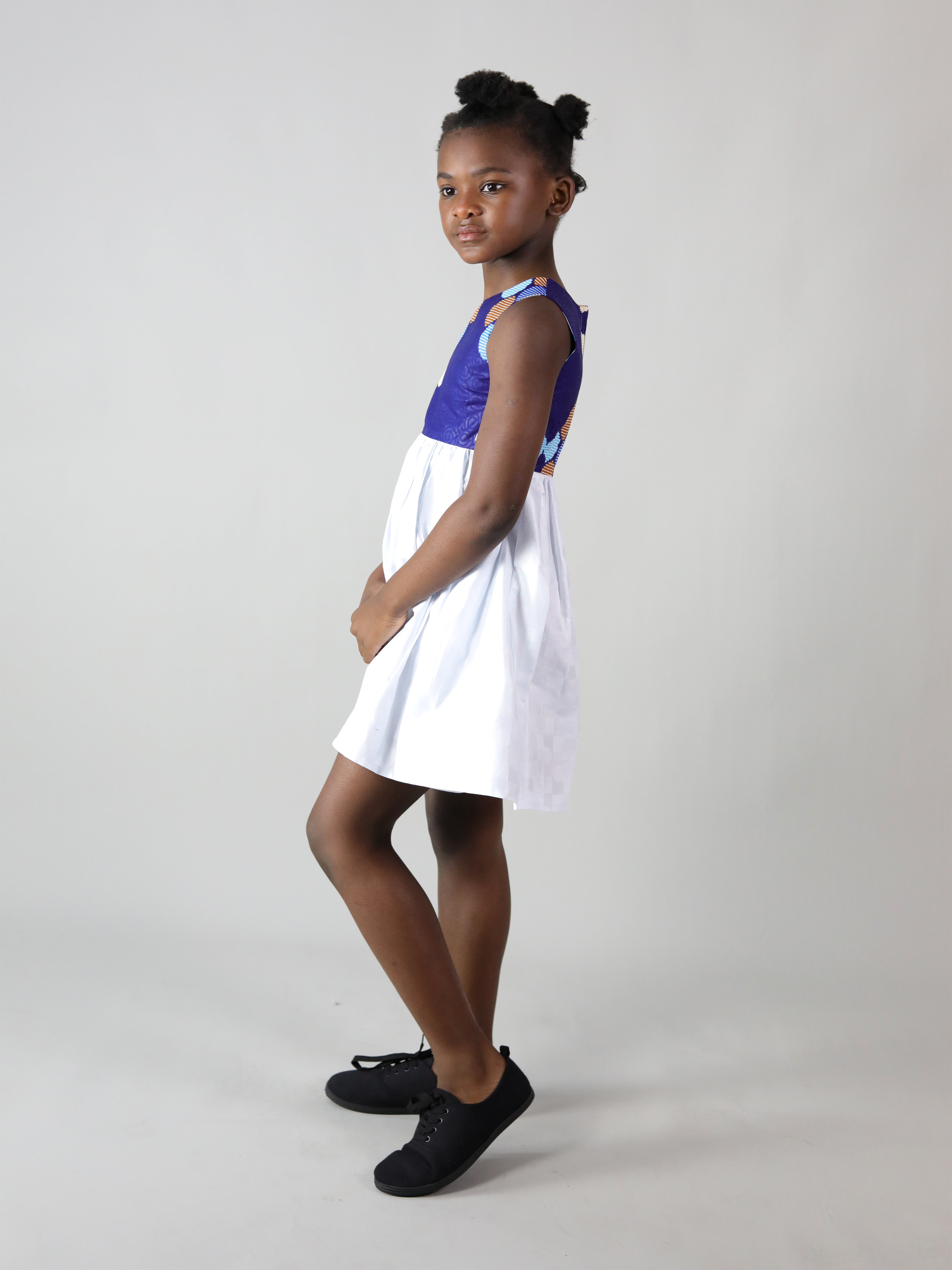 SALEM AFRICAN PRINT KIDS DRESS - Afreekline