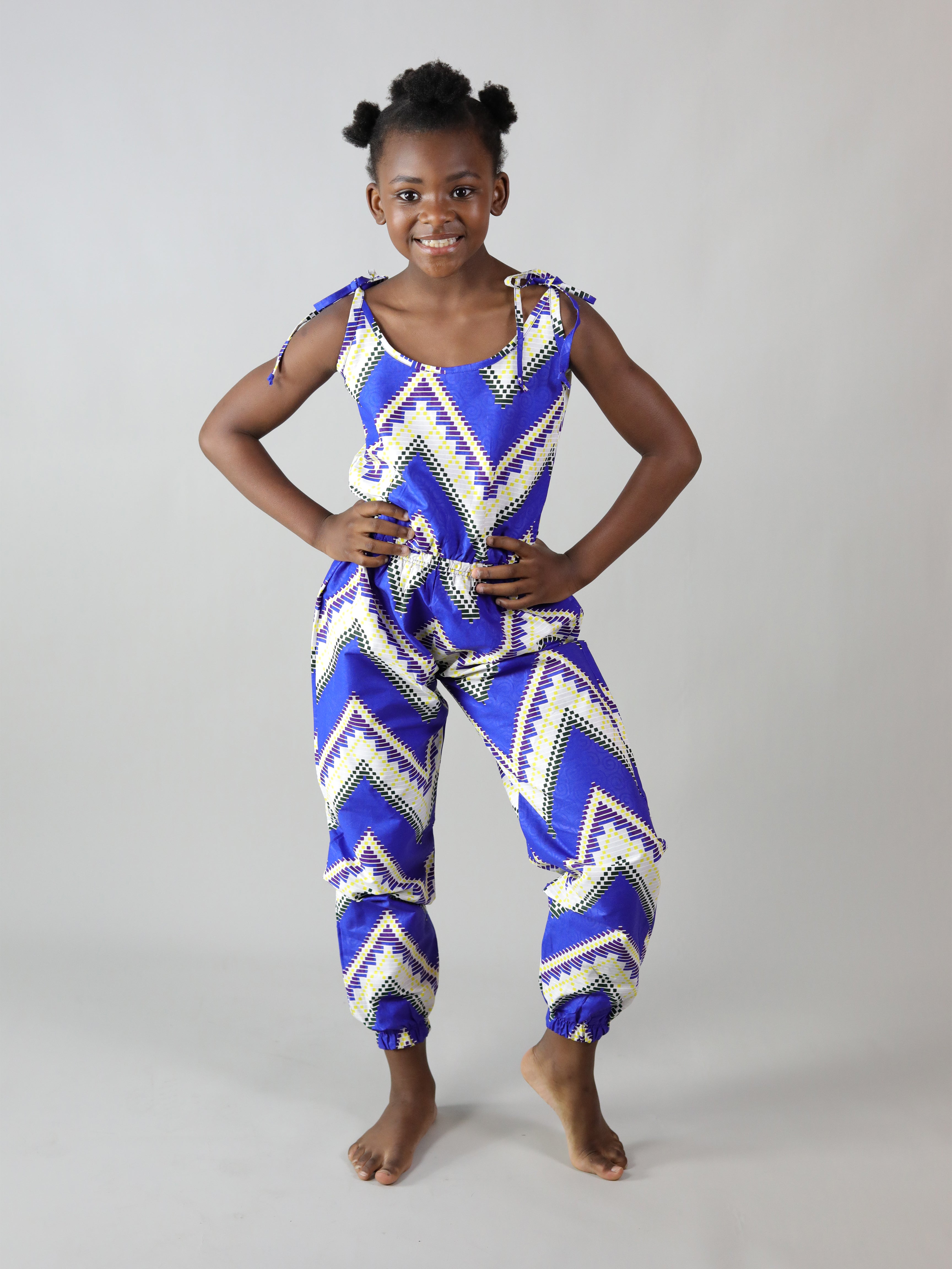 WAYA AFRICAN PRINT KIDS JUMPSUIT - Afreekline