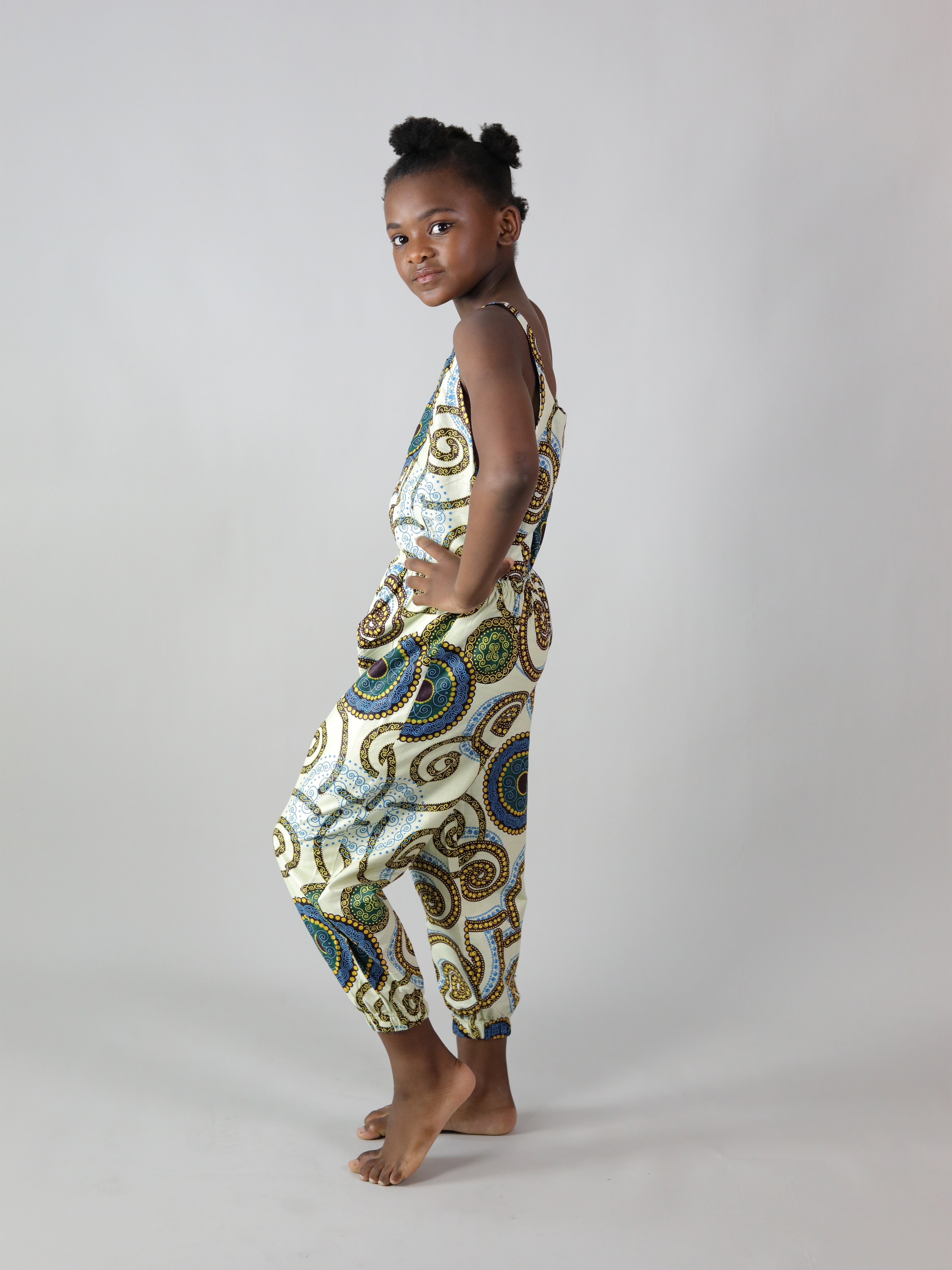 REKEL AFRICAN PRINT KIDS JUMPSUIT - Afreekline