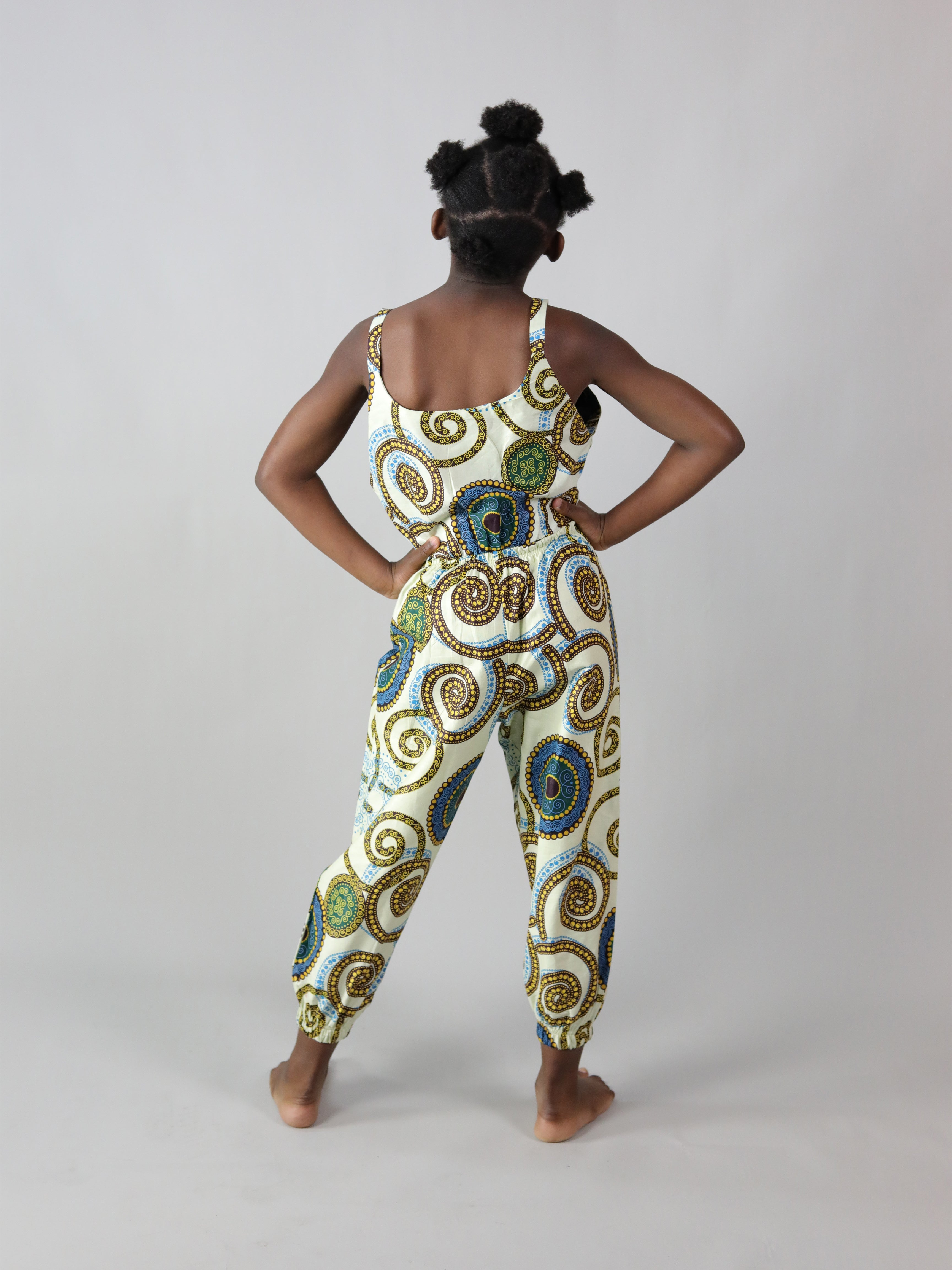 REKEL AFRICAN PRINT KIDS JUMPSUIT - Afreekline