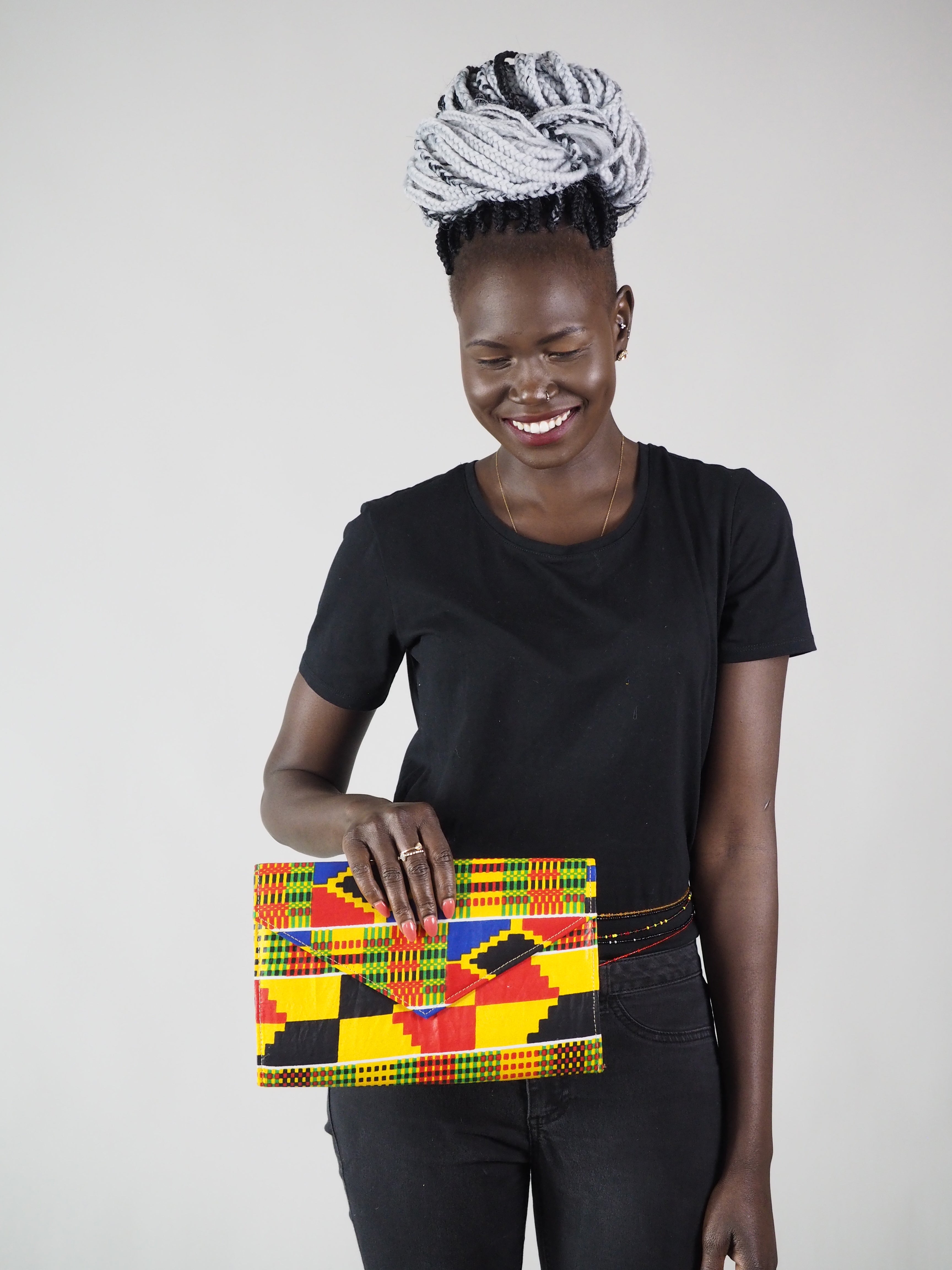 CALLA HANDMADE AFRICAN PRINT CLUTCH BAG - Afreekline