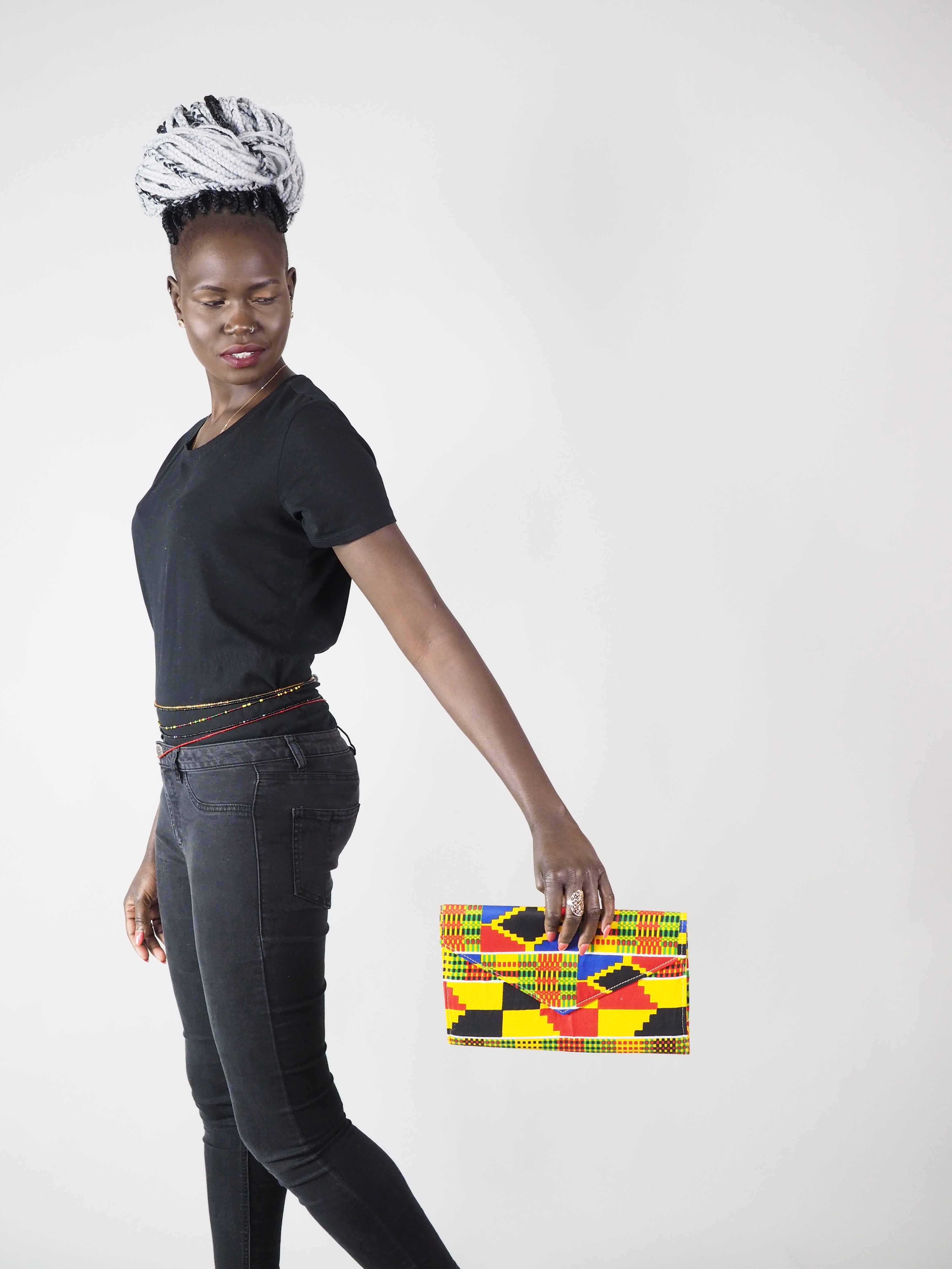 CALLA HANDMADE AFRICAN PRINT CLUTCH BAG - Afreekline