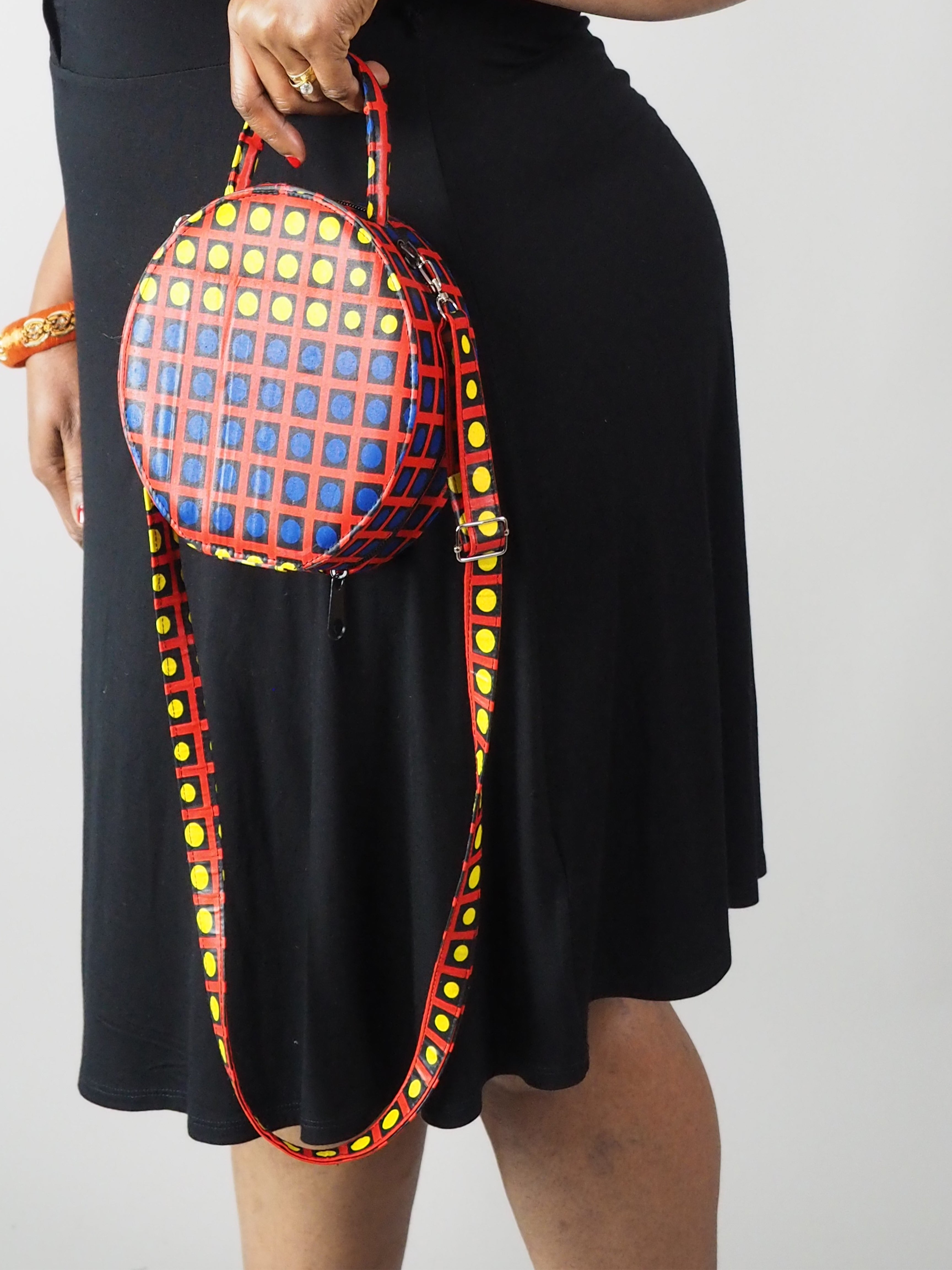 HANDMADE AFRICAN PRINT MILA CIRCLE BAG - Afreekline