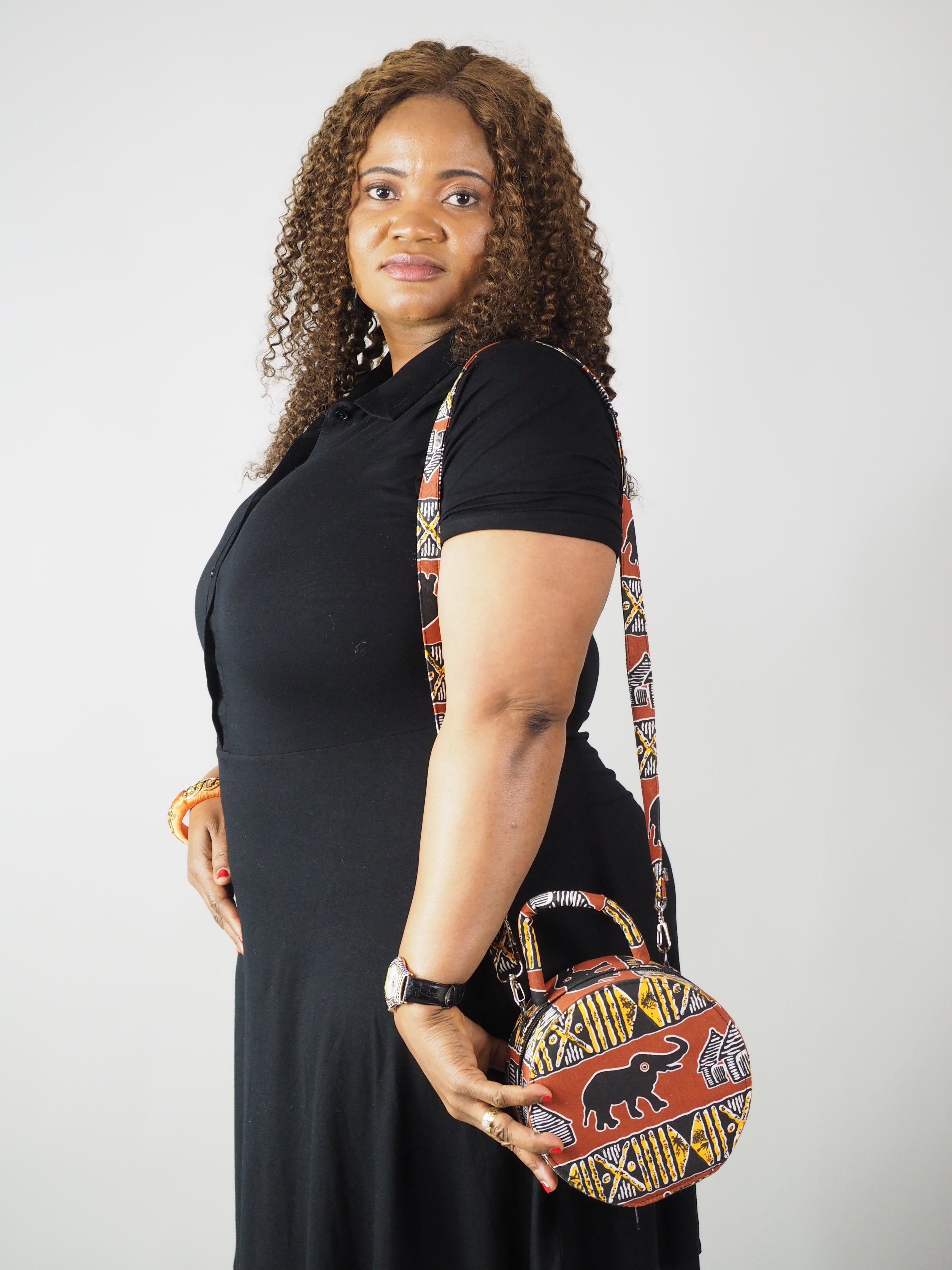 HANDMADE AFRICAN PRINT JEON CIRCLE BAG - Afreekline