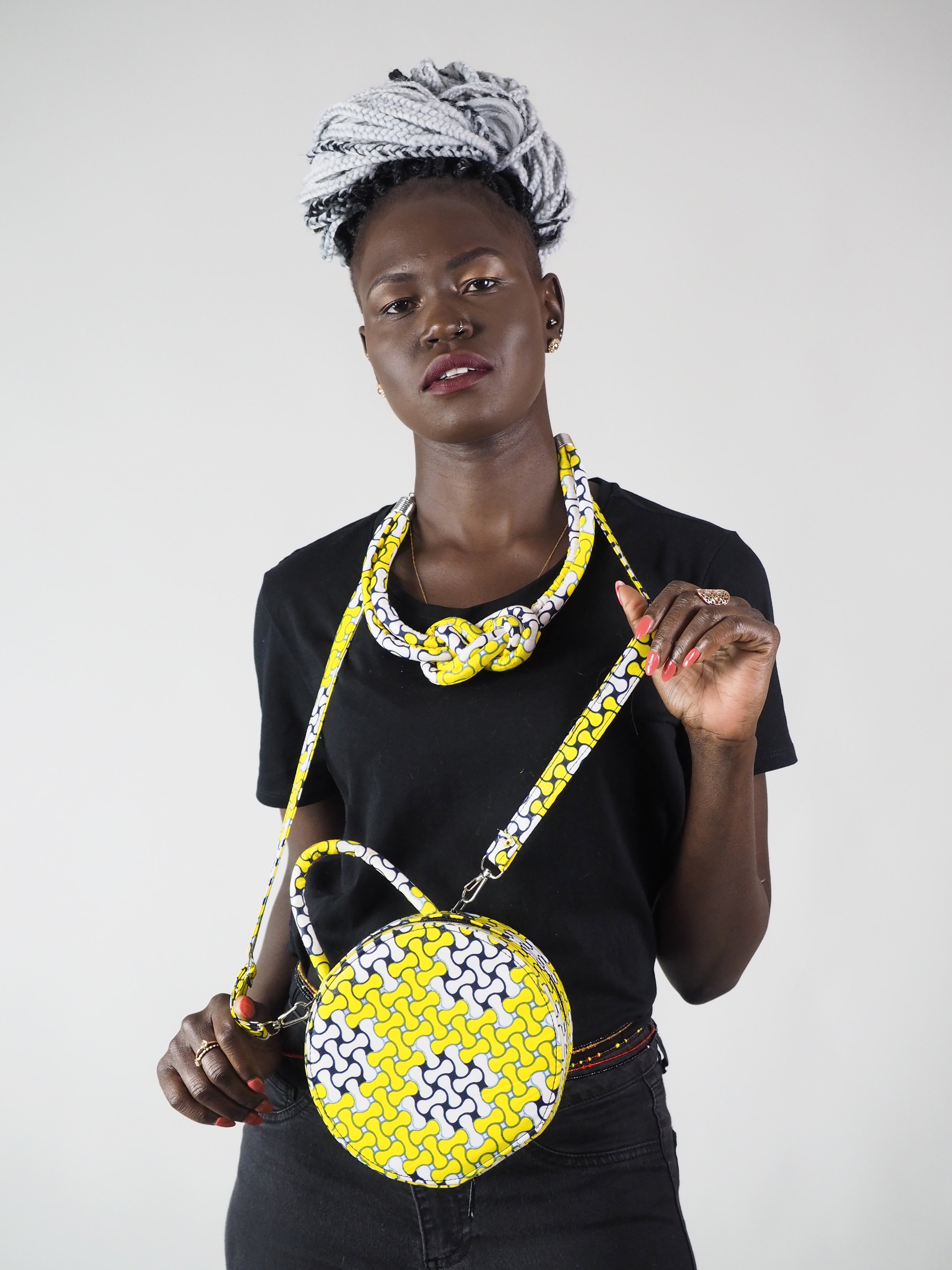 HANDMADE AFRICAN PRINT MONAYA CIRCLE BAG - Afreekline