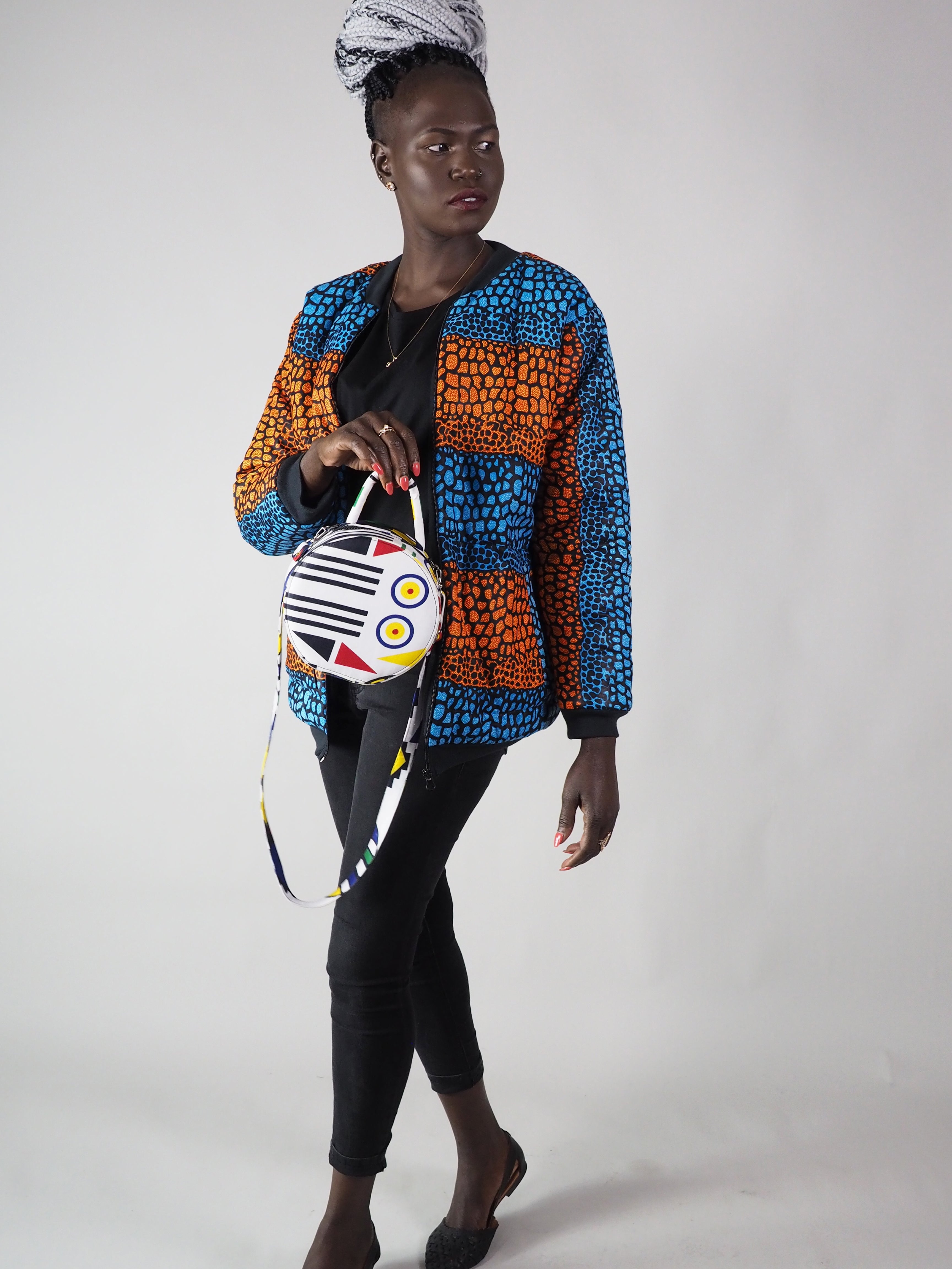 HANDMADE AFRICAN PRINT CAIZ CIRCLE BAG - Afreekline